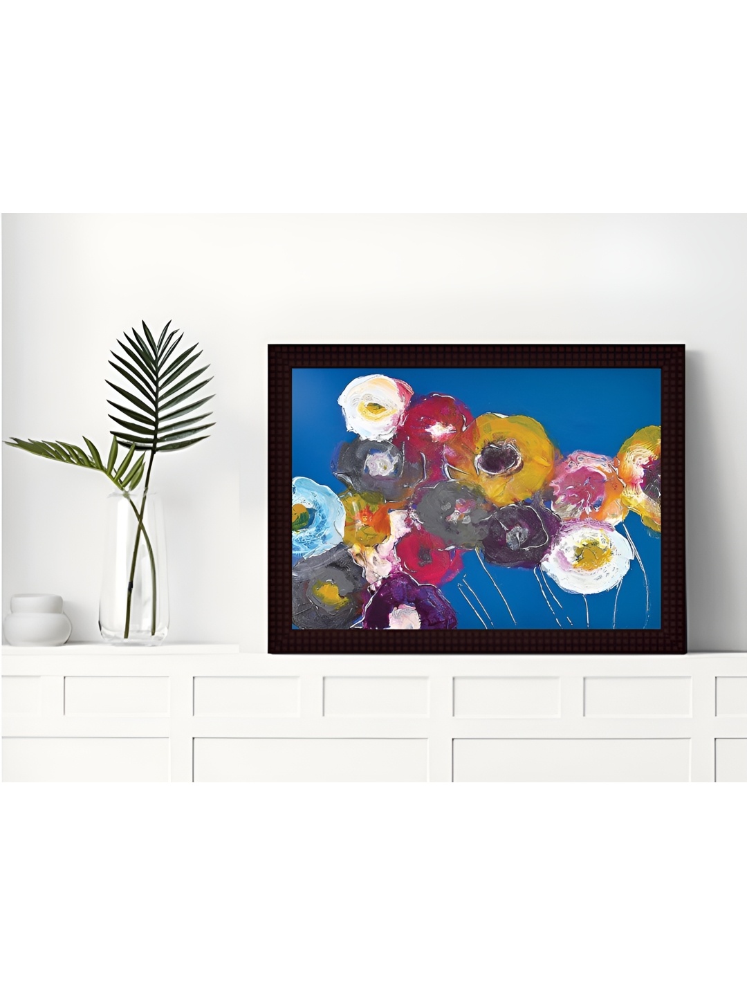 

Tamatina Blue & Brown Textured Framed Canvas Wall Art