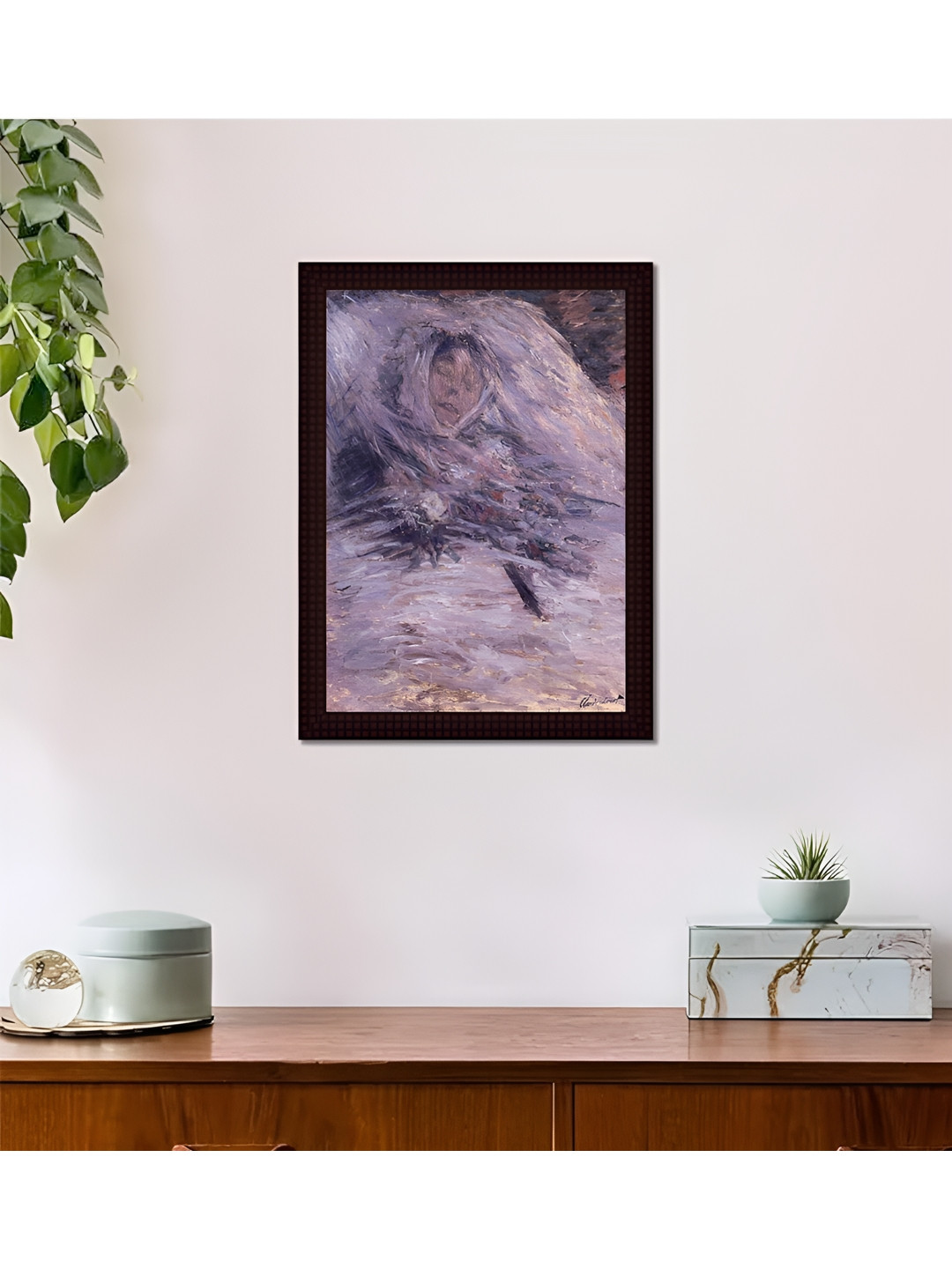 

Tamatina Black & Grey Printed Wooden Framed Canvas Wall Art
