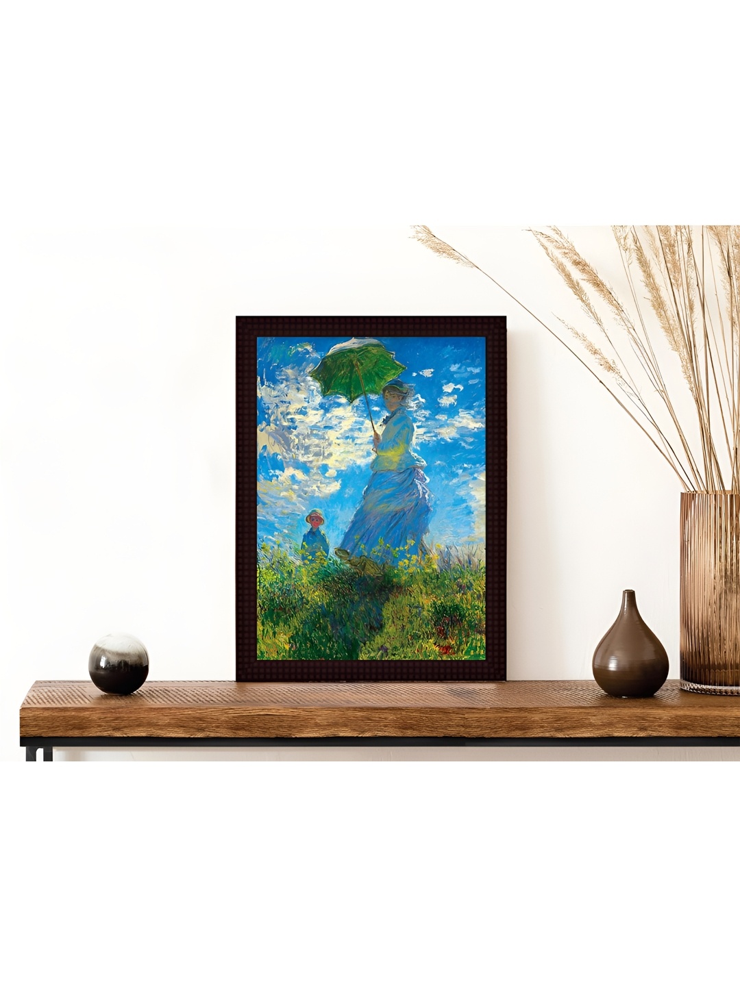 

Tamatina Blue & Green Printed Canvas Wall Art