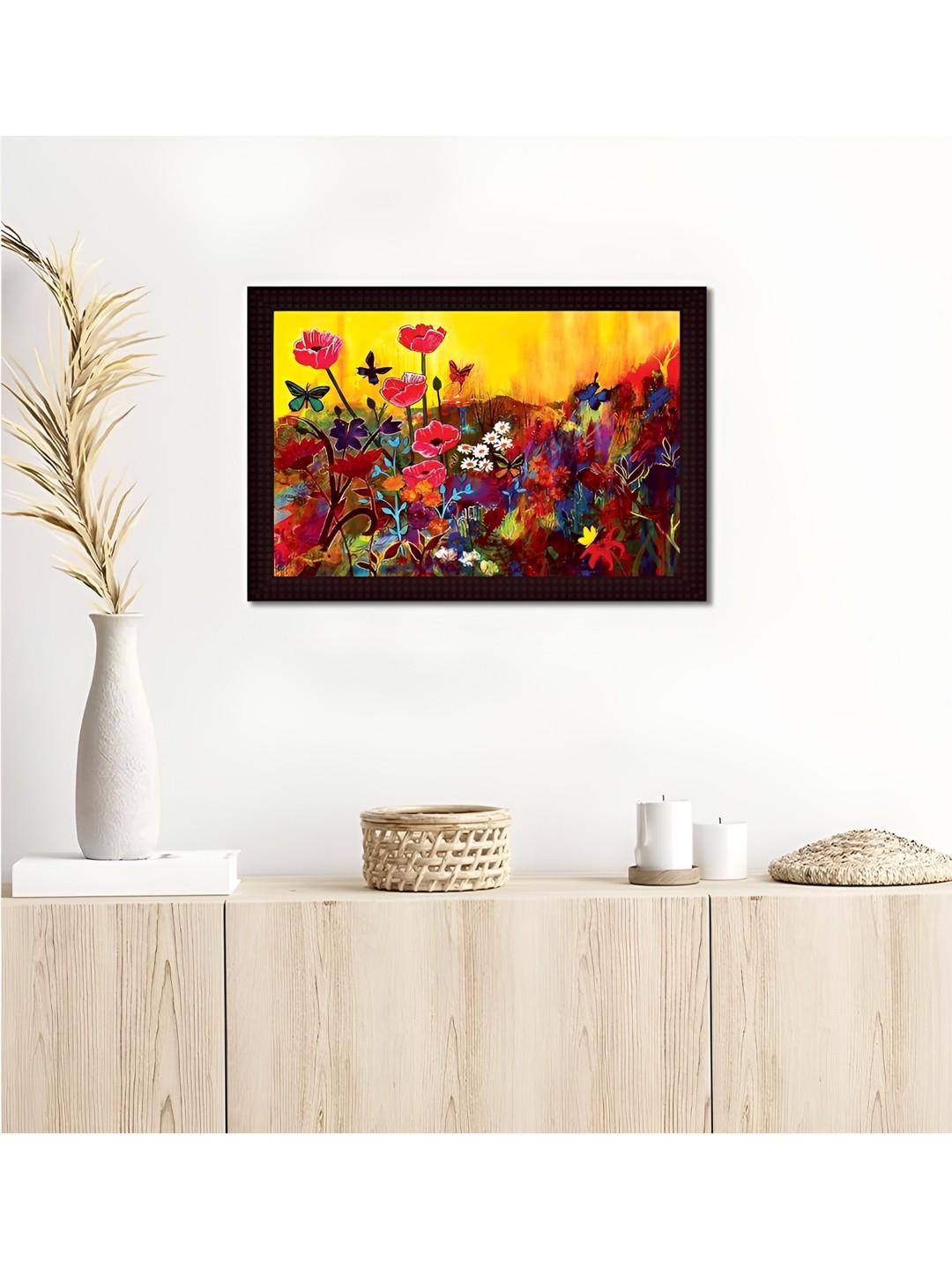 

Tamatina Yellow & Red Garden Canvas Wall Art