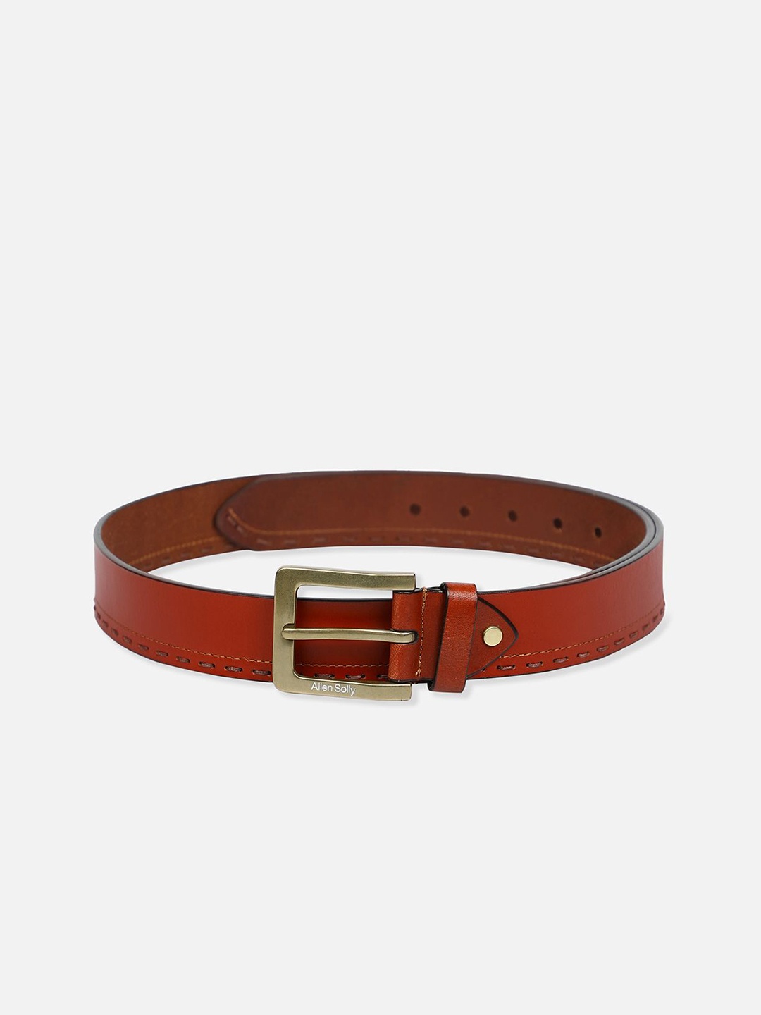 

Allen Solly Men Leather Solid Belt, Brown