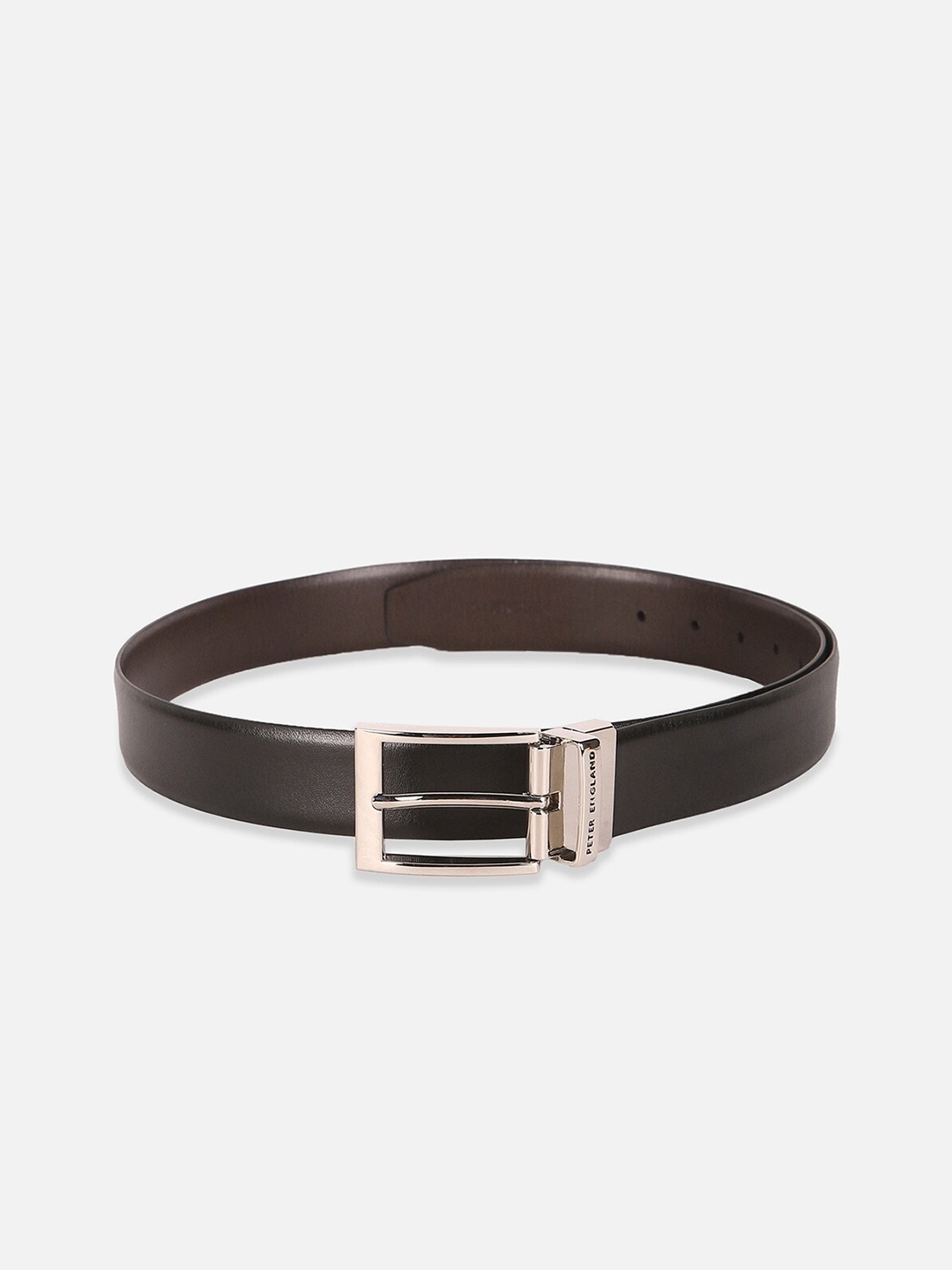 

Peter England Men Solid Leather Formal Belt, Black