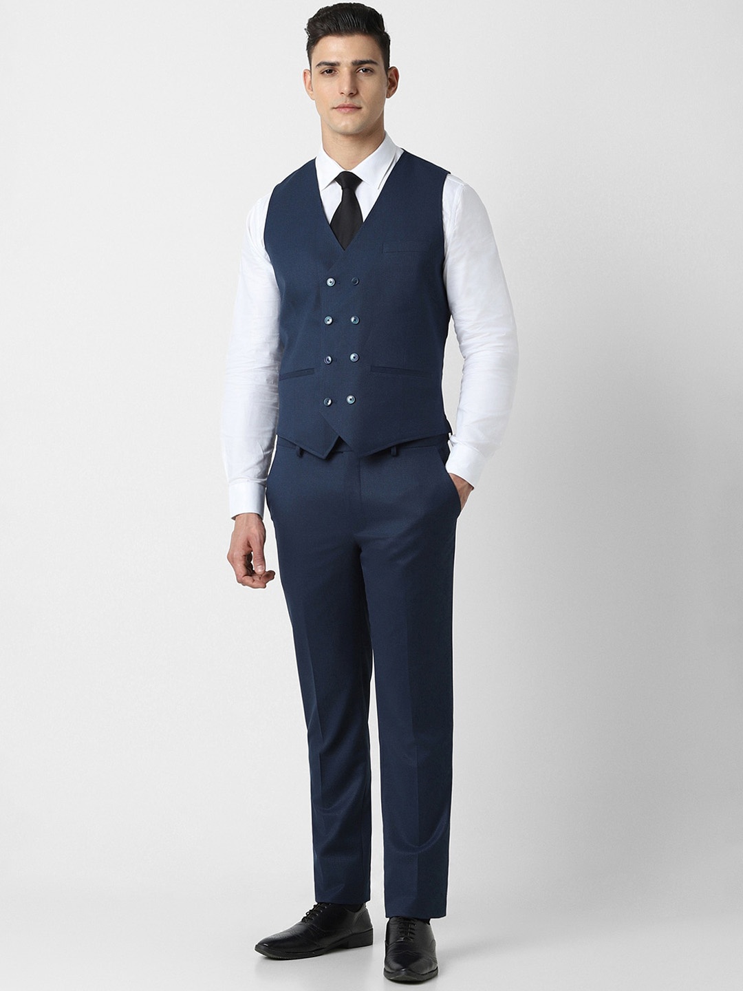 

Van Heusen 4 Piece Single-Breasted Formal wear Suit, Blue