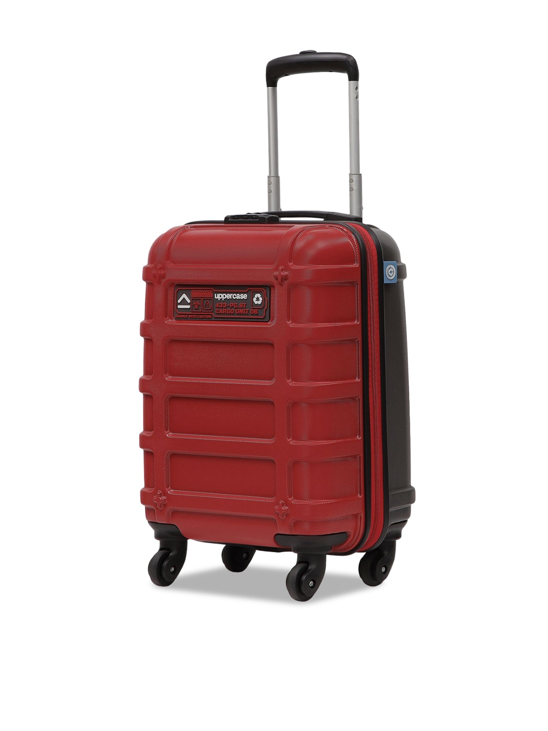 

uppercase Hard Luggage Medium Trolley Suitcase, Red