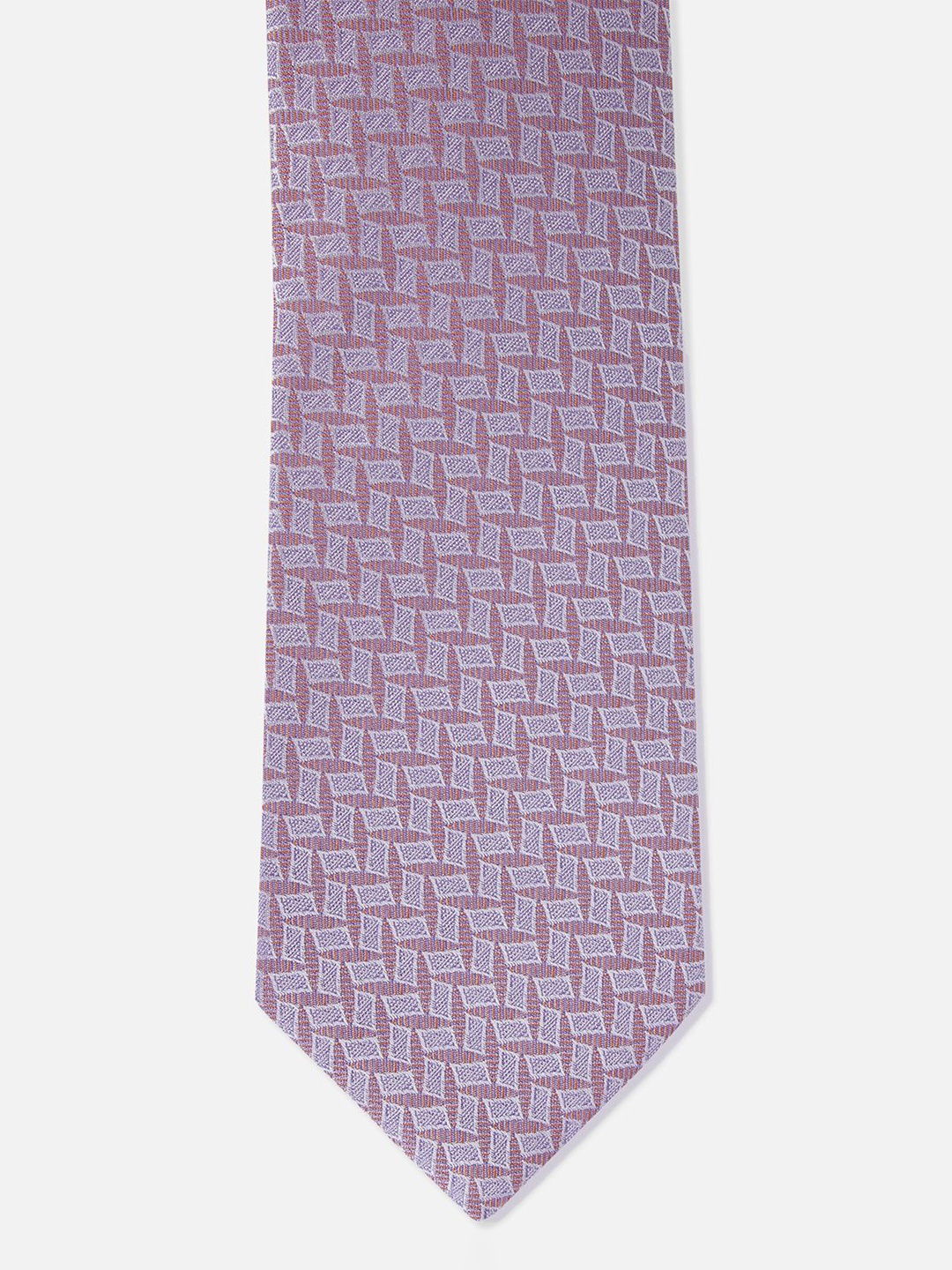 

Louis Philippe Men Woven Design Silk Broad Tie, Purple
