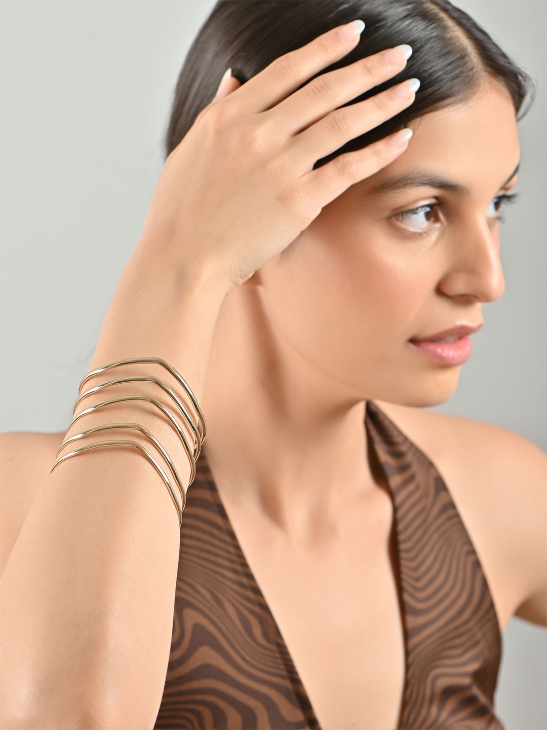 

Lilly & sparkle Gold-Plated Cuff Bracelet