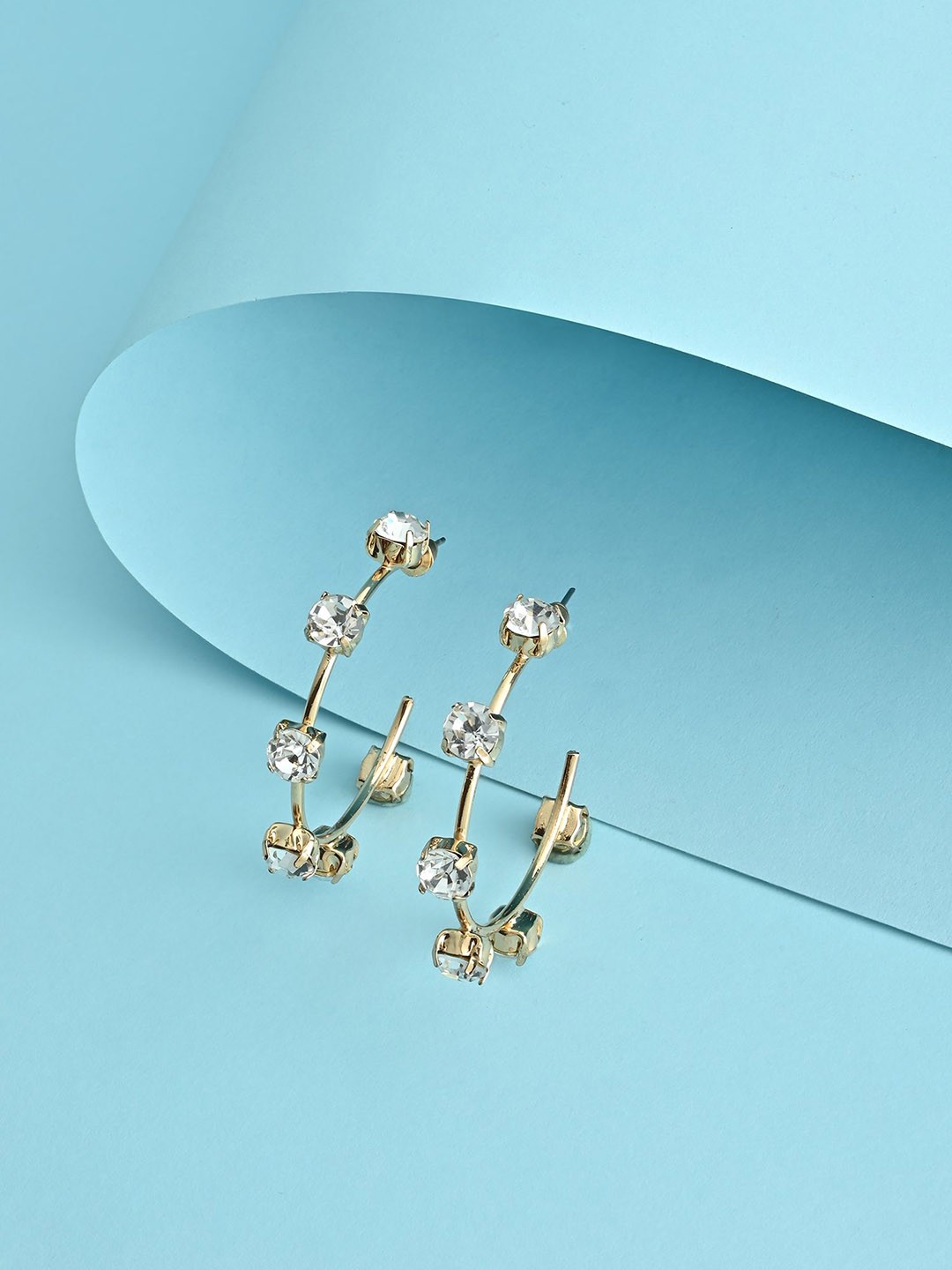 

Lilly & sparkle Gold-Plated Square Hoop Earrings