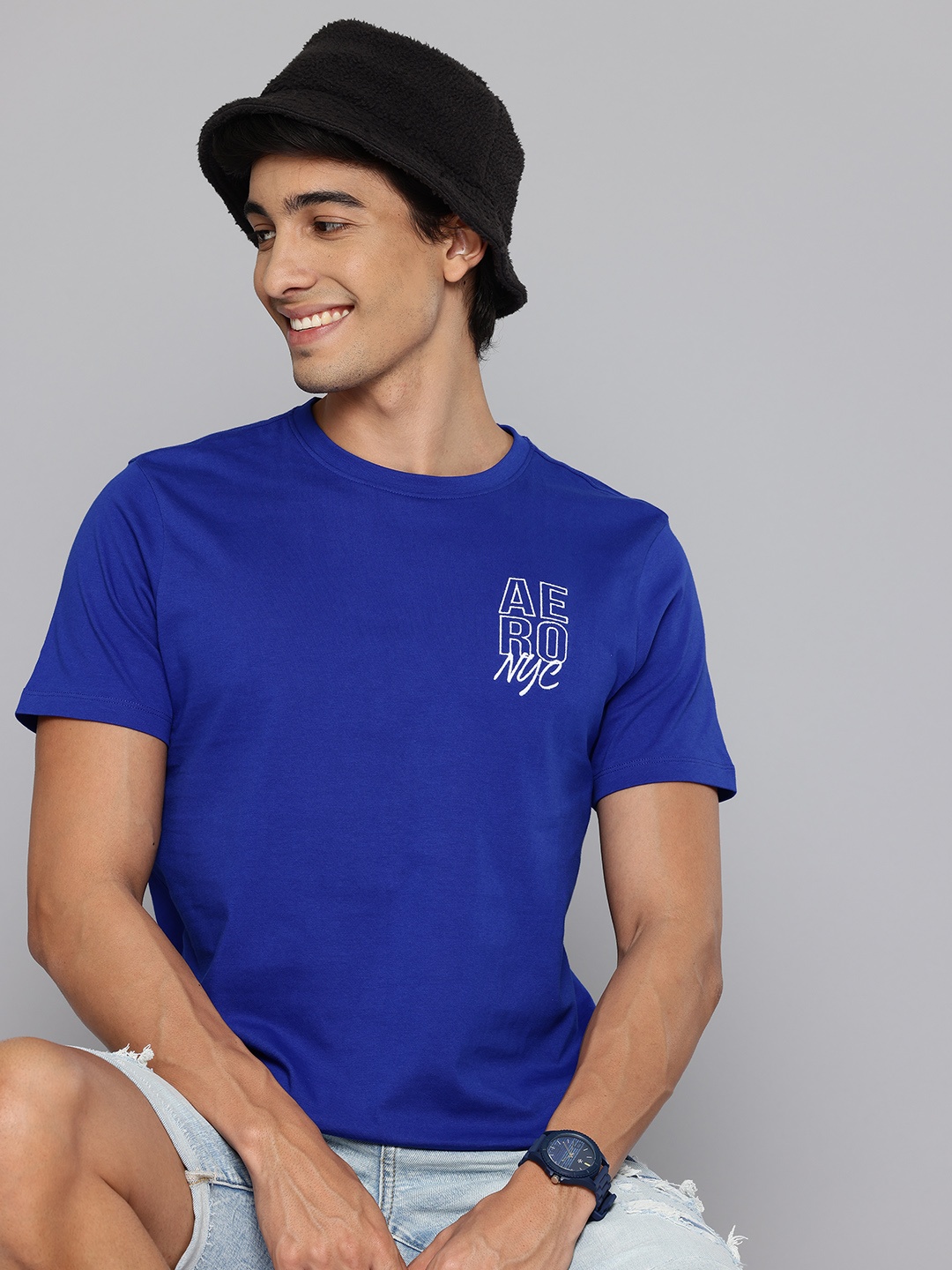 

Aeropostale Pure Cotton T-shirt, Blue