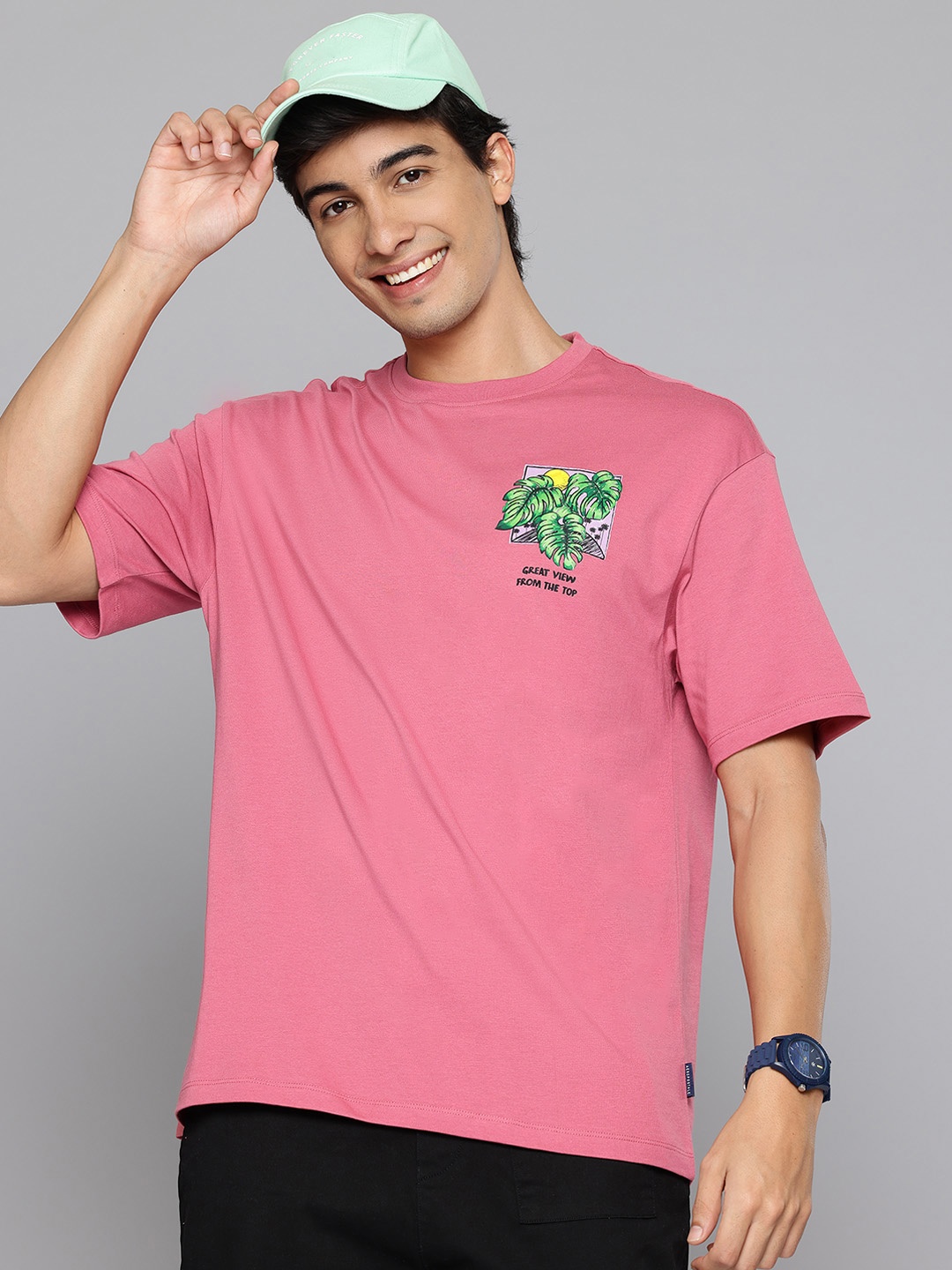 

Aeropostale Typography Printed Pure Cotton T-shirt, Pink