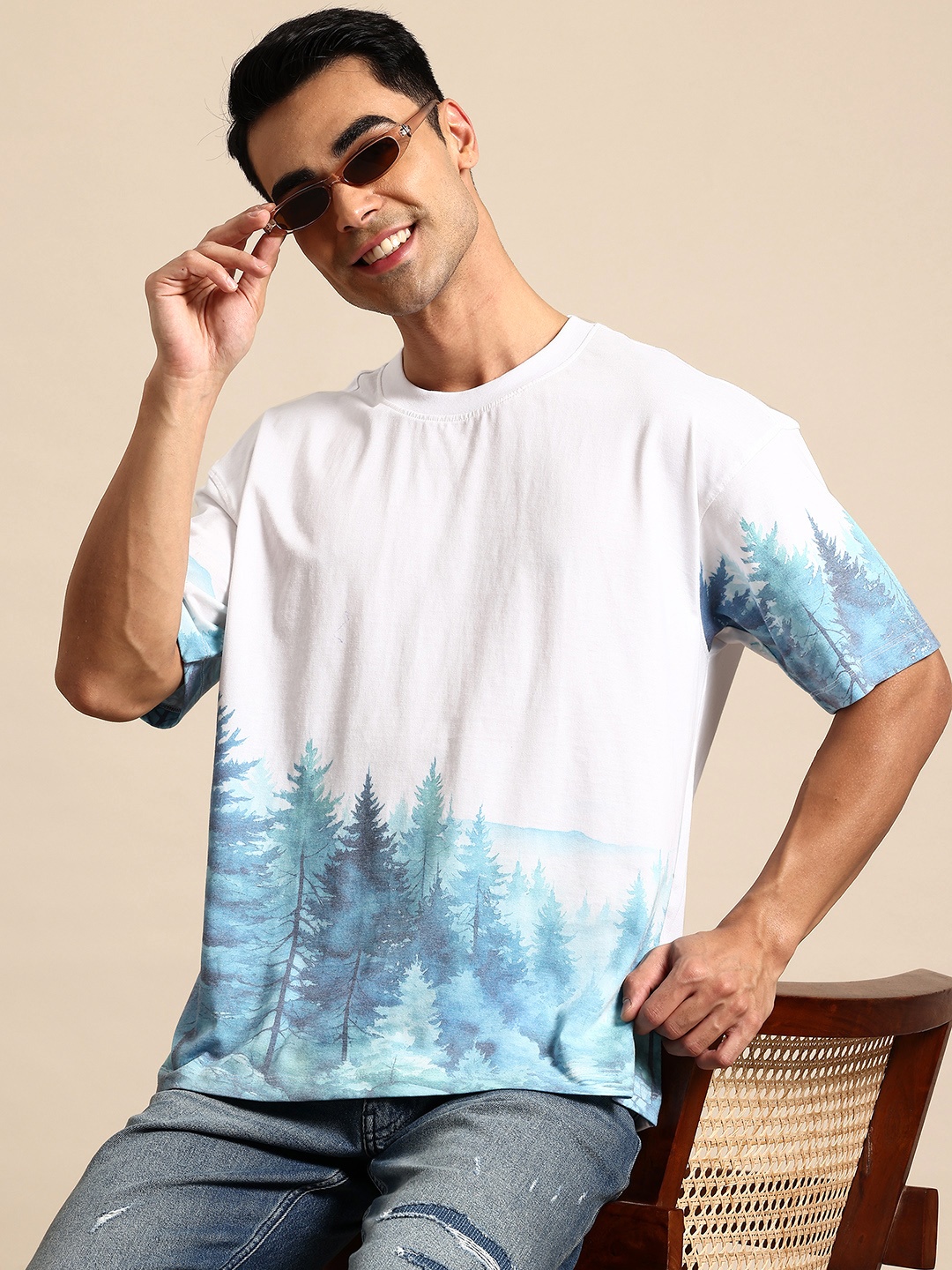 

Mast & Harbour Printed T-shirt, White