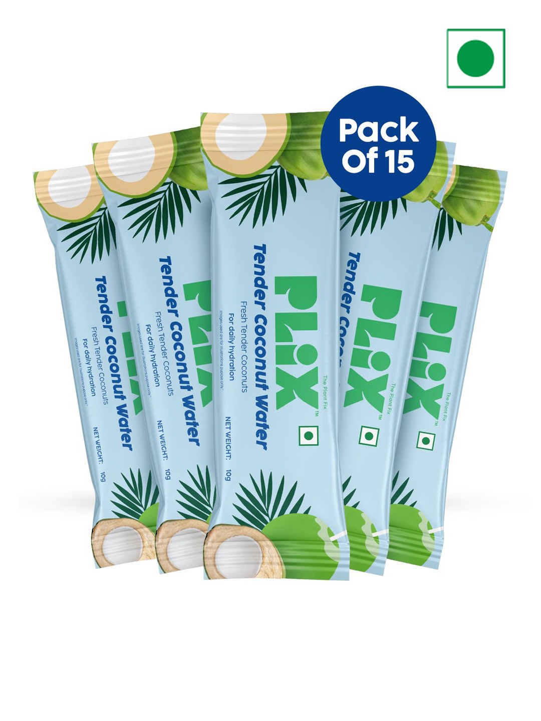

PLIX THE PLANT FIX Set Of 15 Tender Coconut Water Premix Powder - 10g Each, Blue