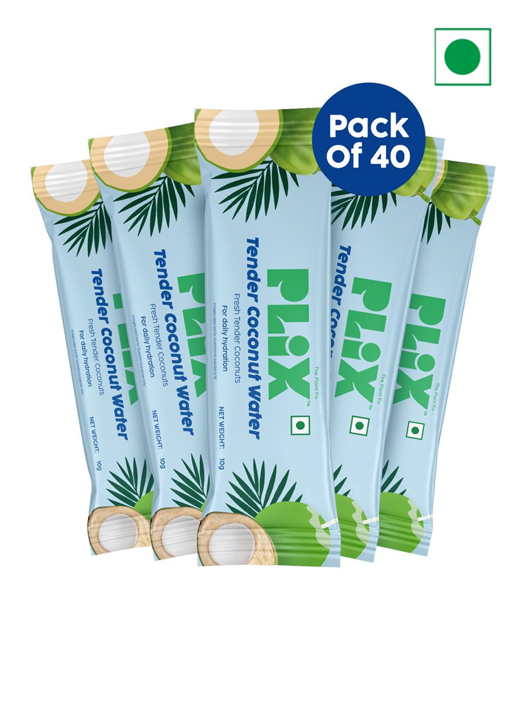 

PLIX THE PLANT FIX Set Of 40 Tender Coconut Water Premix Powder - 10g Each, Blue