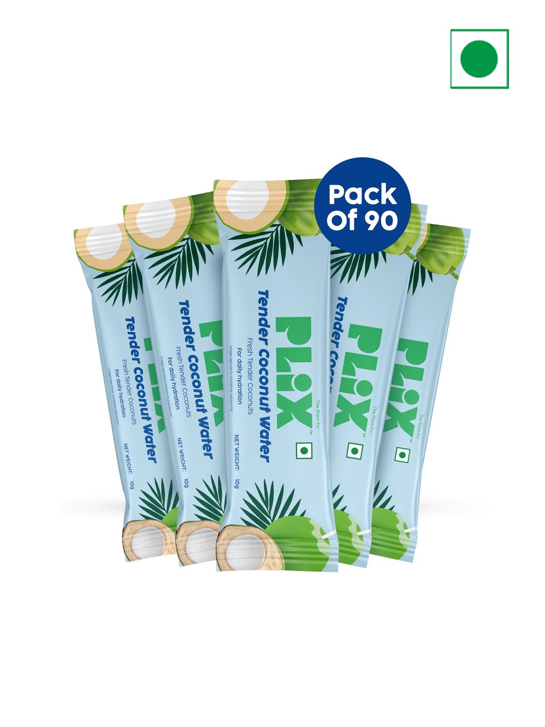 

PLIX THE PLANT FIX Set Of 90 Tender Coconut Water Premix Powder - 10g Each, Blue