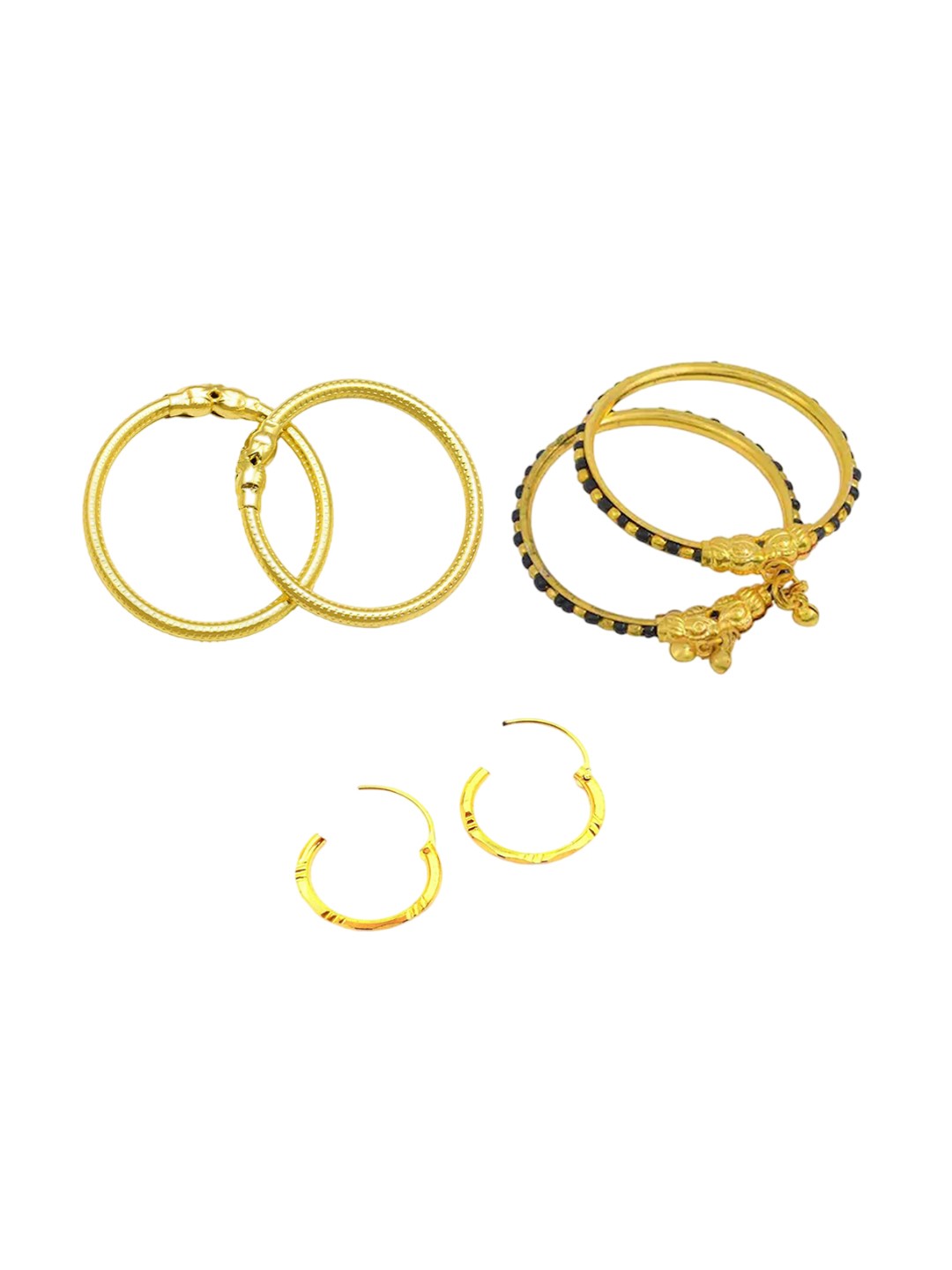 

BAESD Kids Set Of 6 Roe Gold-Plated Bangles, Rose gold
