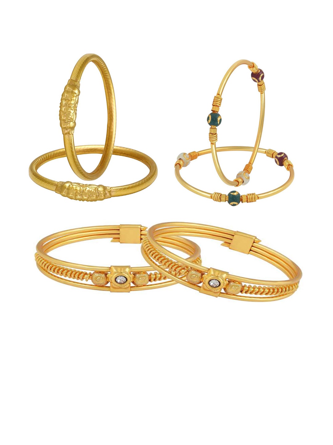 

BAESD Kids Set Of 6 Gold-Plated Bangles