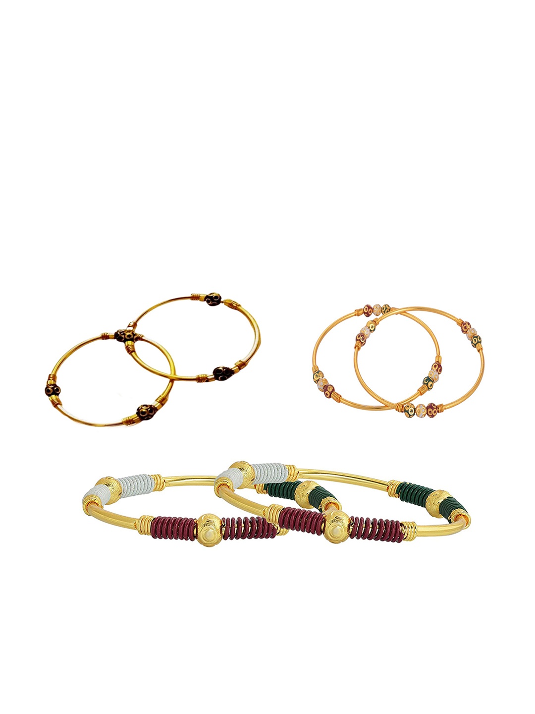 

BAESD Kids Set Of 6 Rose Gold-Plated Bangles