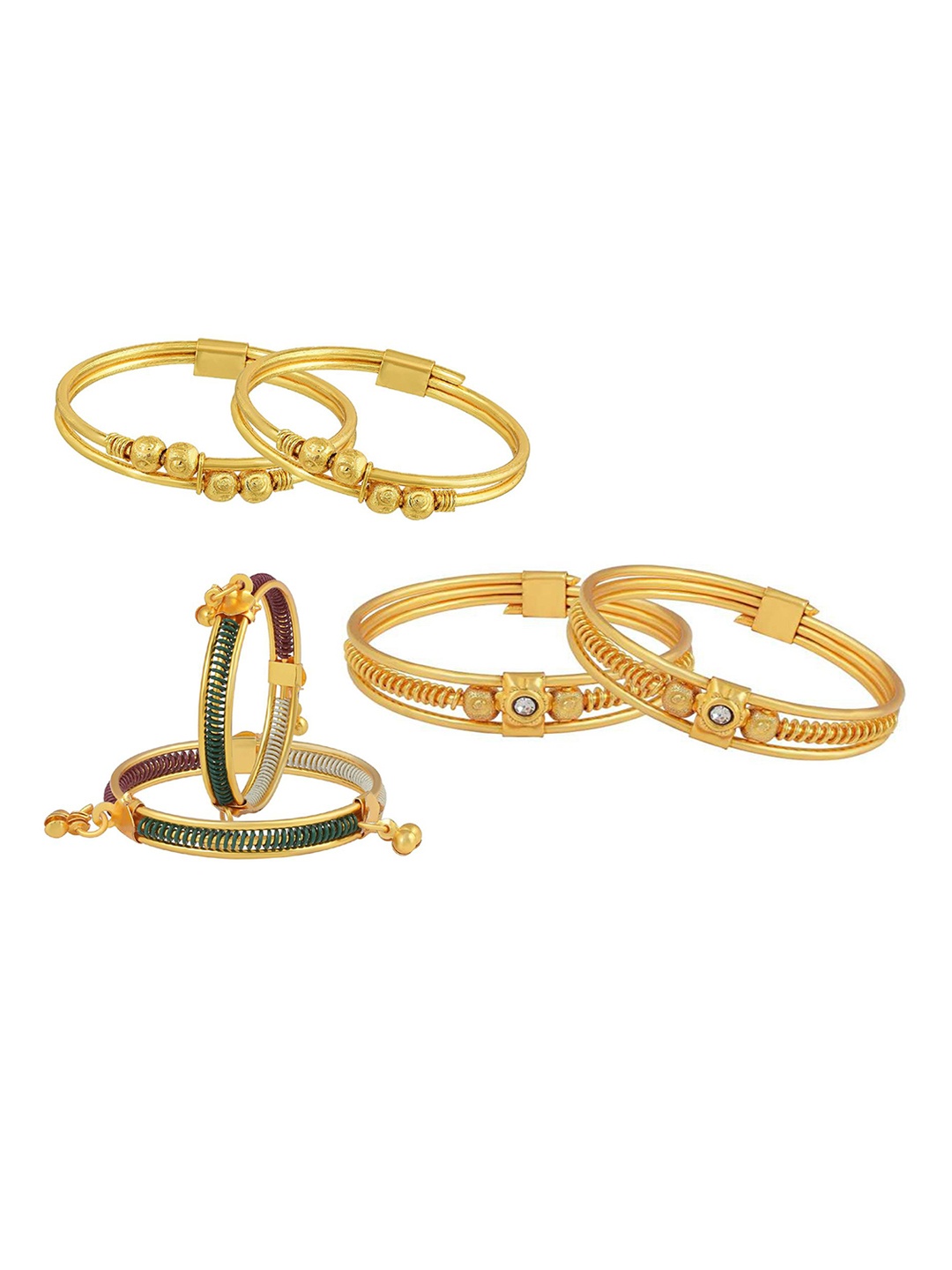 

BAESD Kids Set Of 6 Gold-Plated Bangles