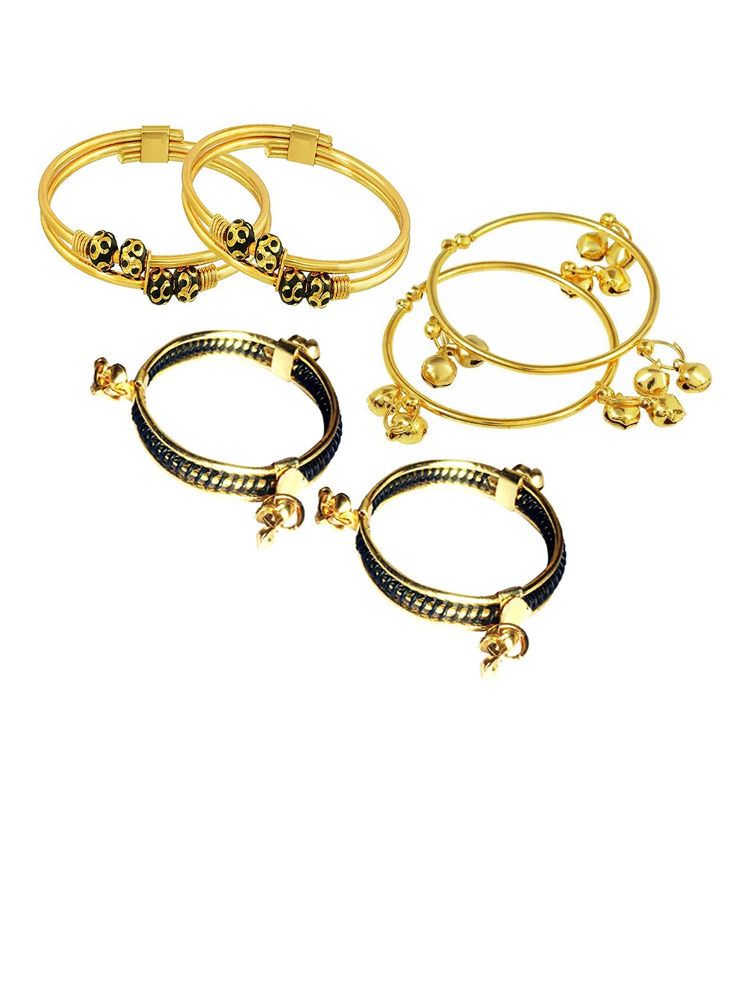 

BAESD Kids Set Of 6 Rose Gold-Plated Bangles