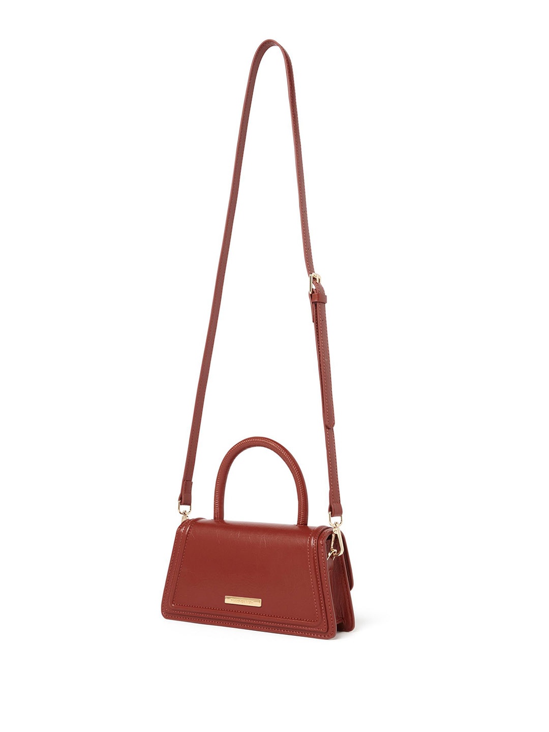 

Forever New Structured Satchel Bag, Brown