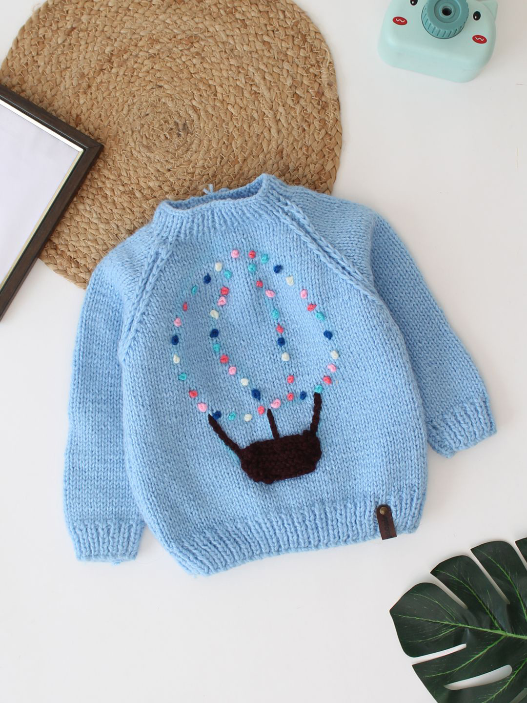 

Woonie Boys Cable Knit Pullover, Blue