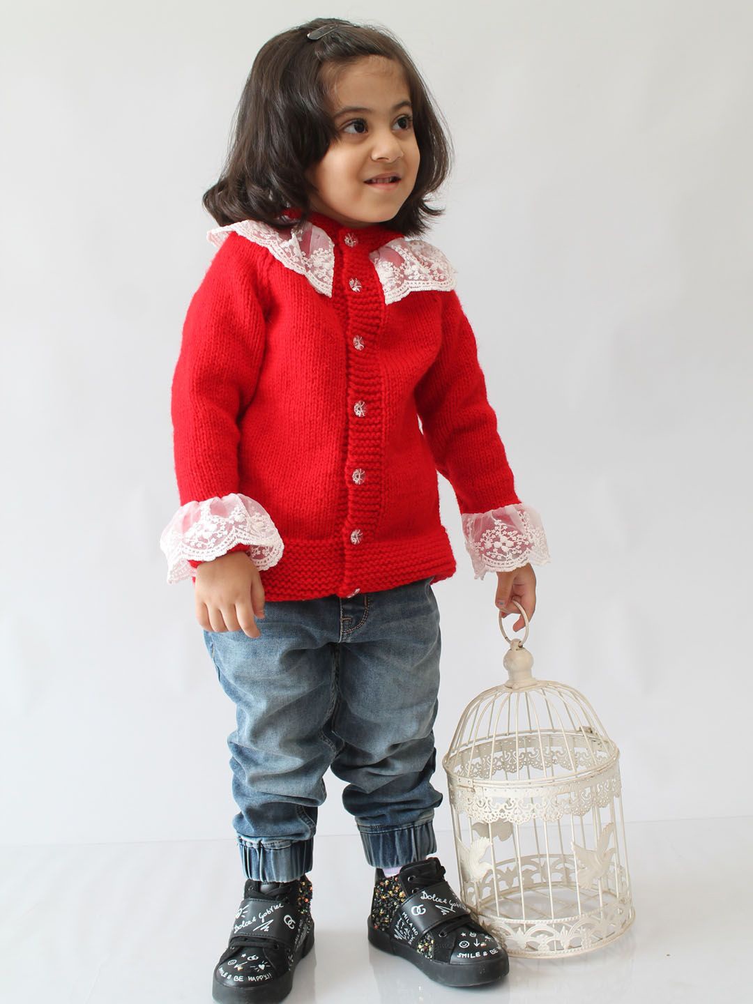 

Woonie Girls Cardigan, Red