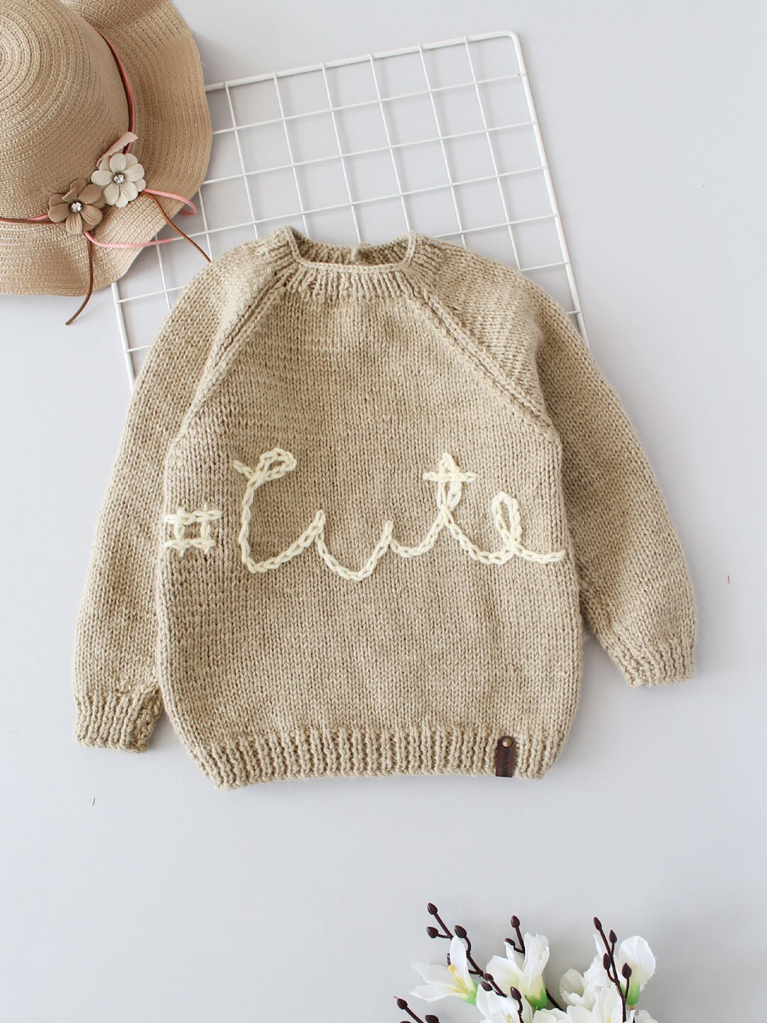 

Woonie Boys Typography Sweater Vest, Brown