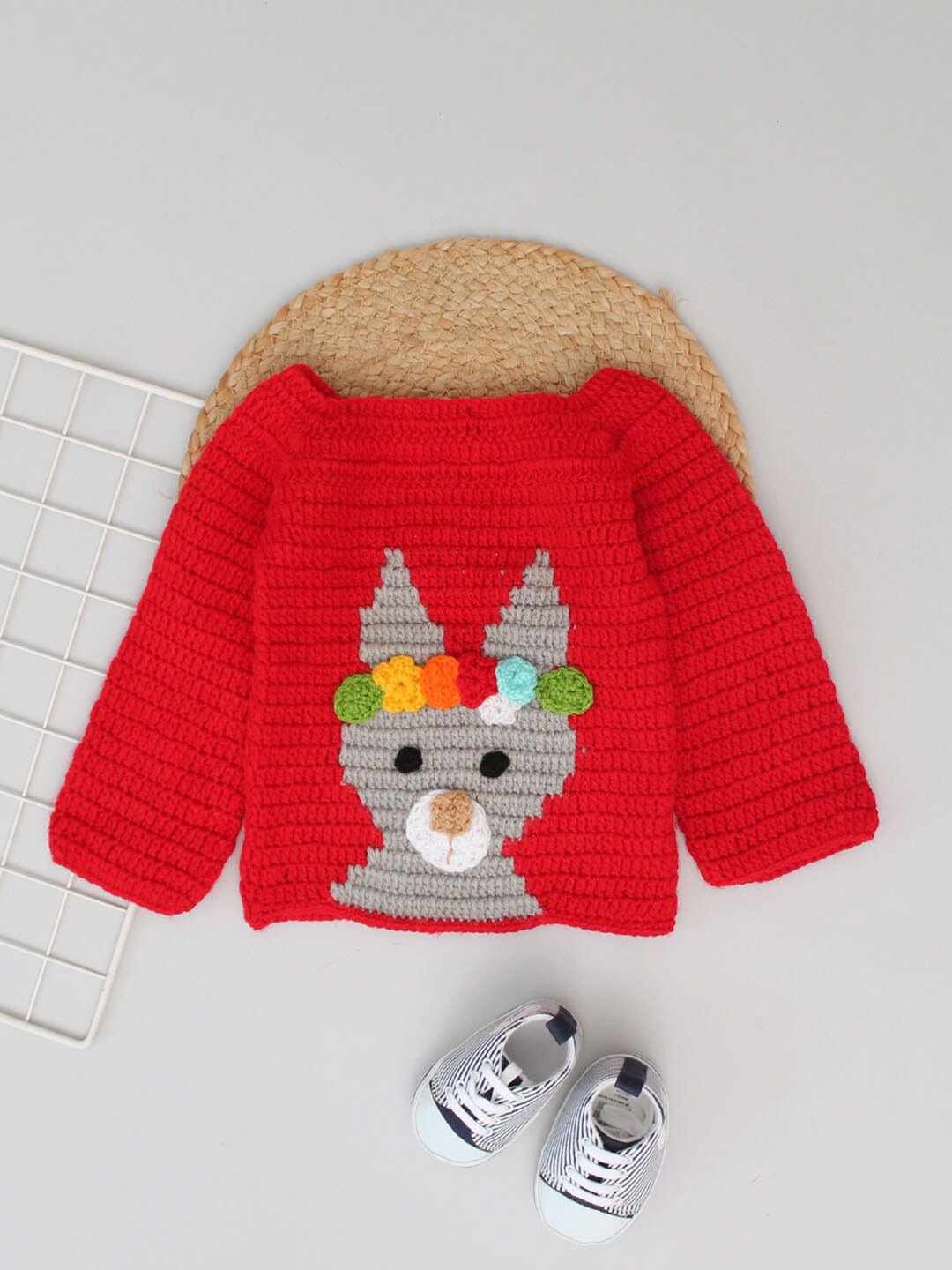 

Woonie Boys Quirky Pullover, Red