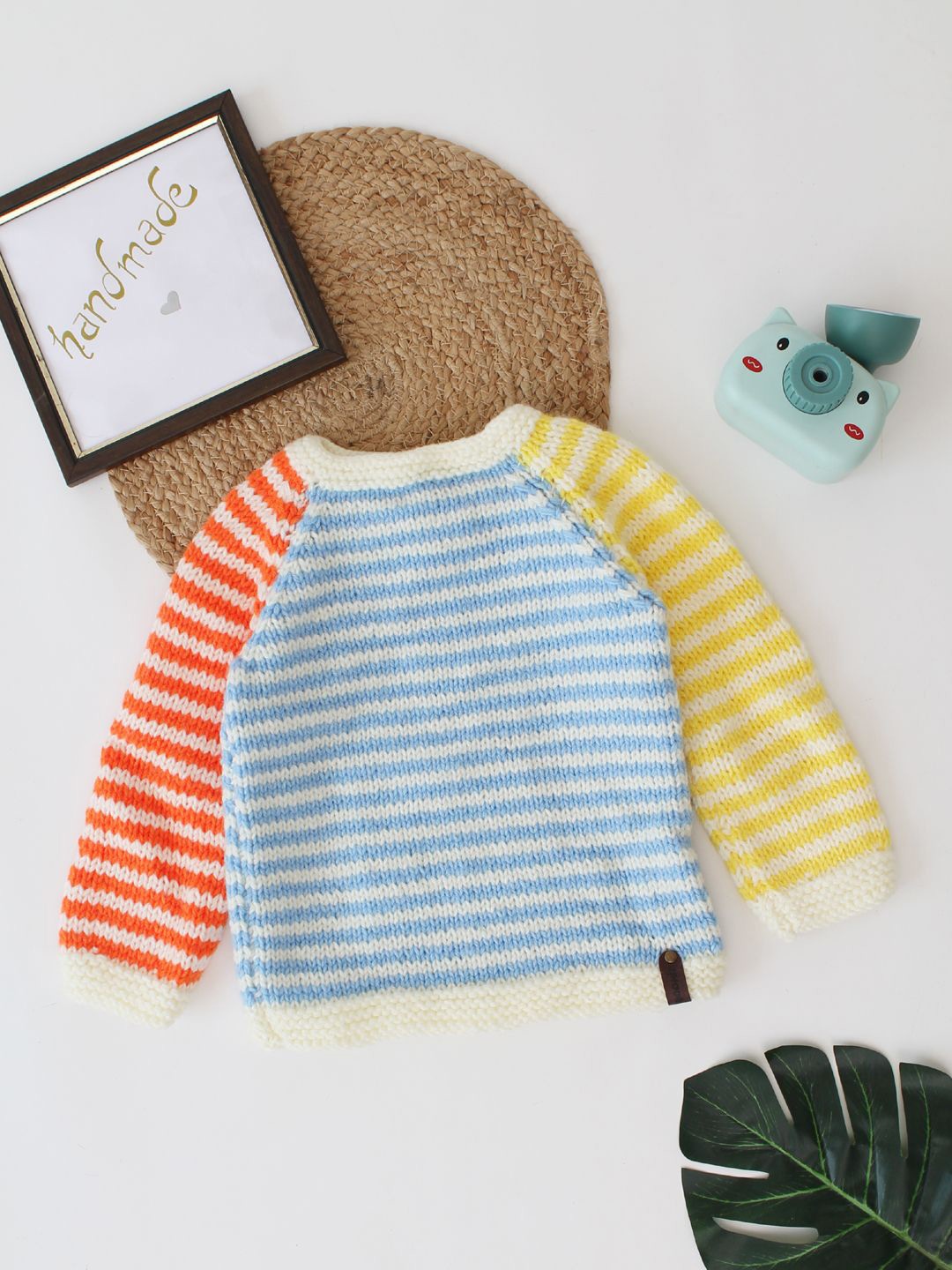 

Woonie Boys Striped Pullover, Yellow