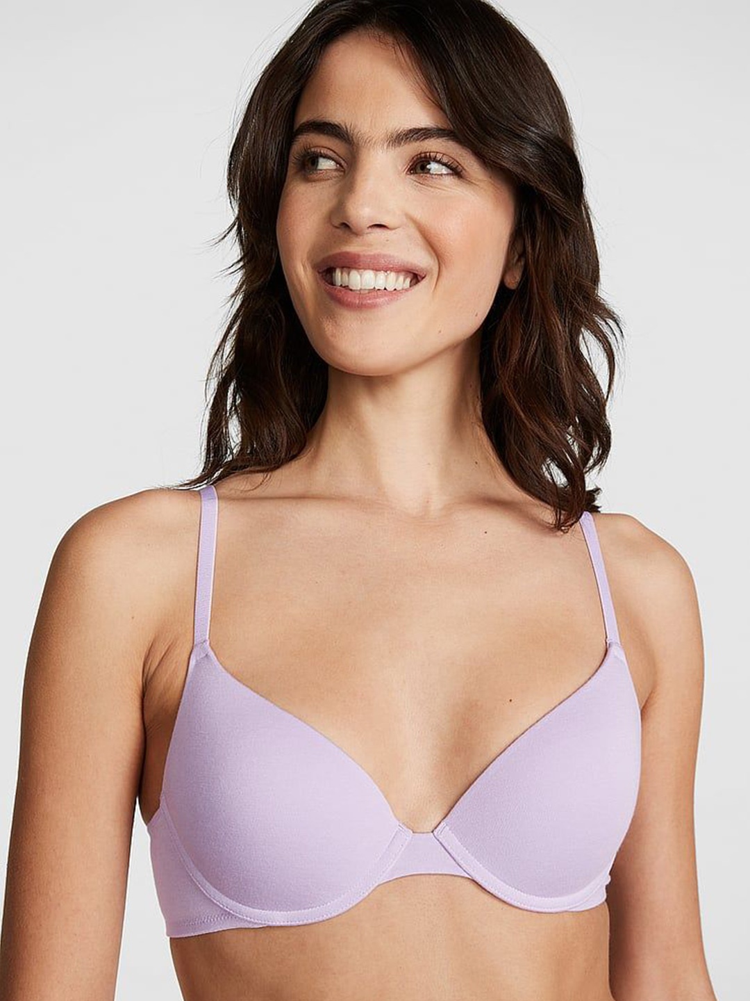 

Victoria's Secret Bra Half Coverage Underwired Heavily Padded, Purple