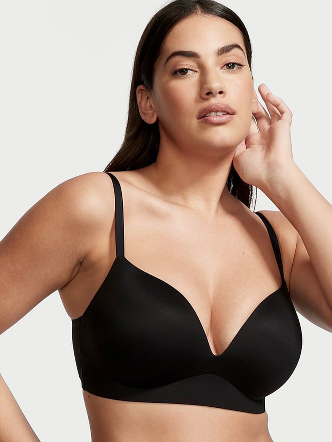 

Victoria's Secret Bra Half Coverage Heavily Padded, Black