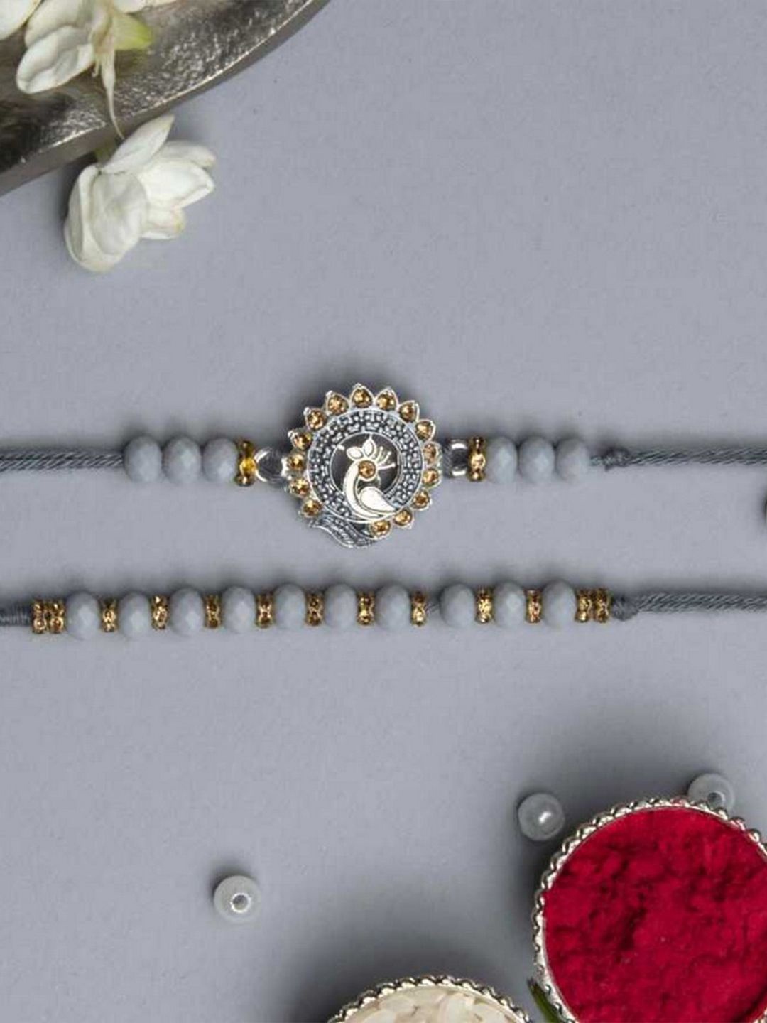 

eCraftIndia Wraparound Rakhi, Grey