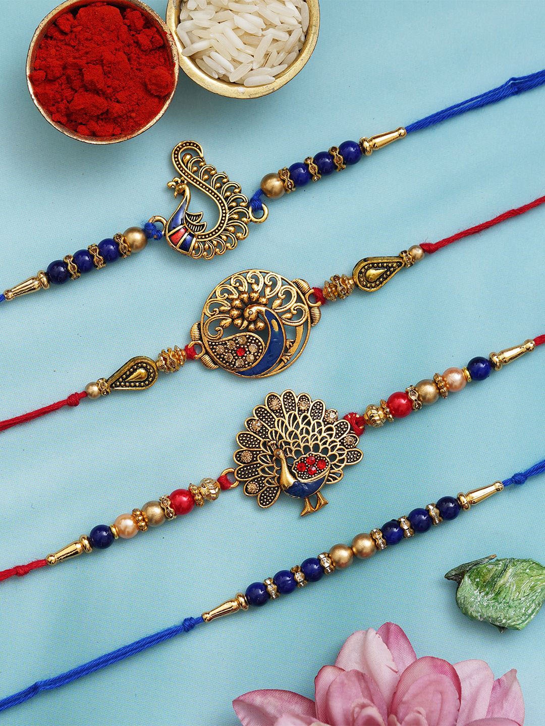 

eCraftIndia Wraparound Rakhi, Gold