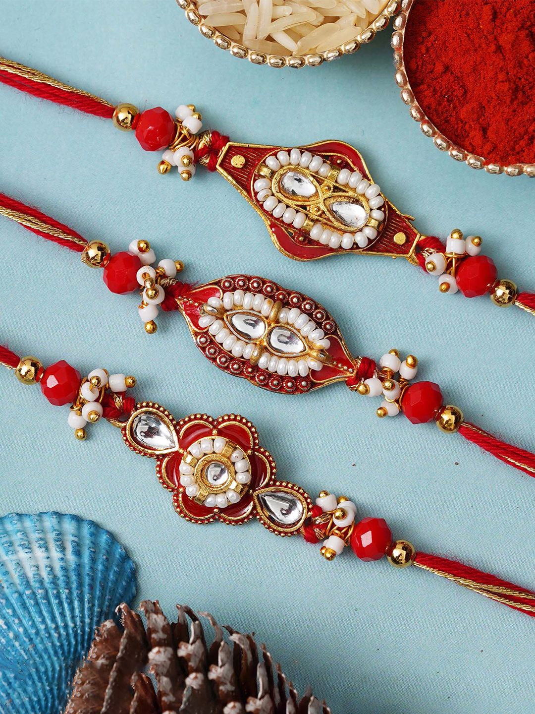 

eCraftIndia Wraparound Rakhi, Red