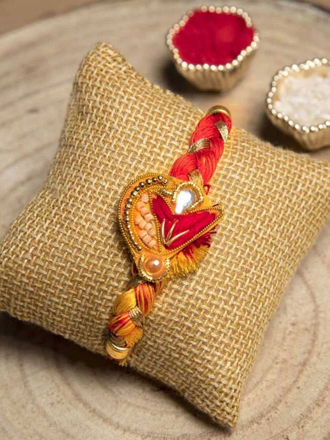 

eCraftIndia Wraparound Rakhi, Red
