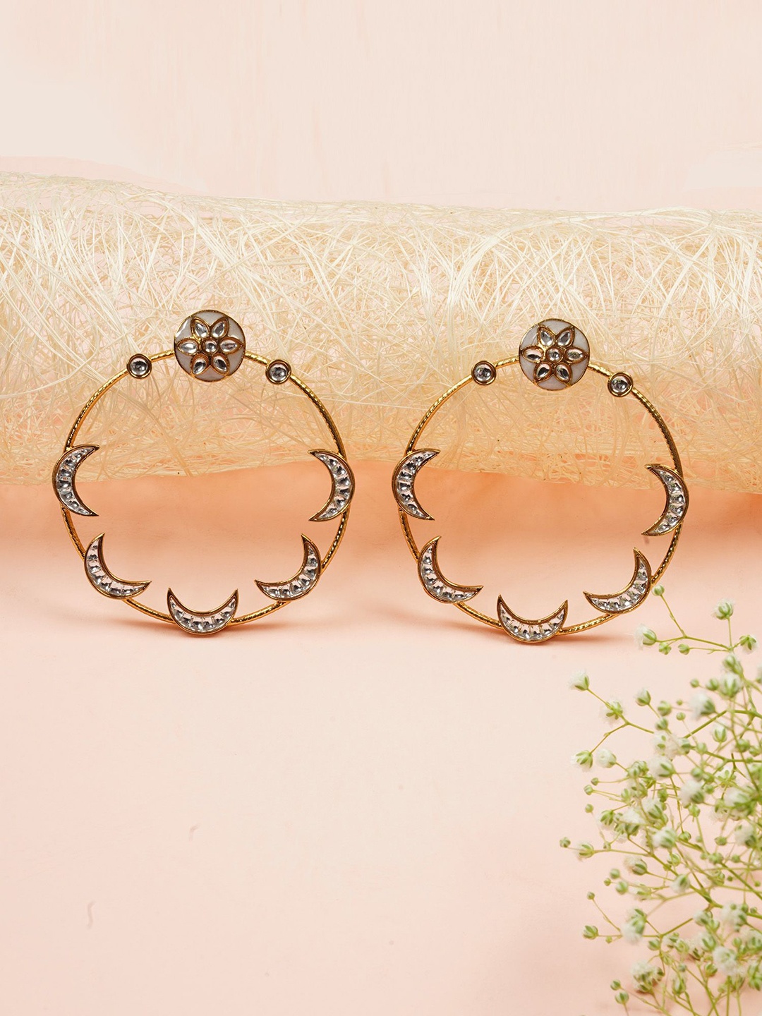 

Designbox Circular Hoop Earrings, Gold