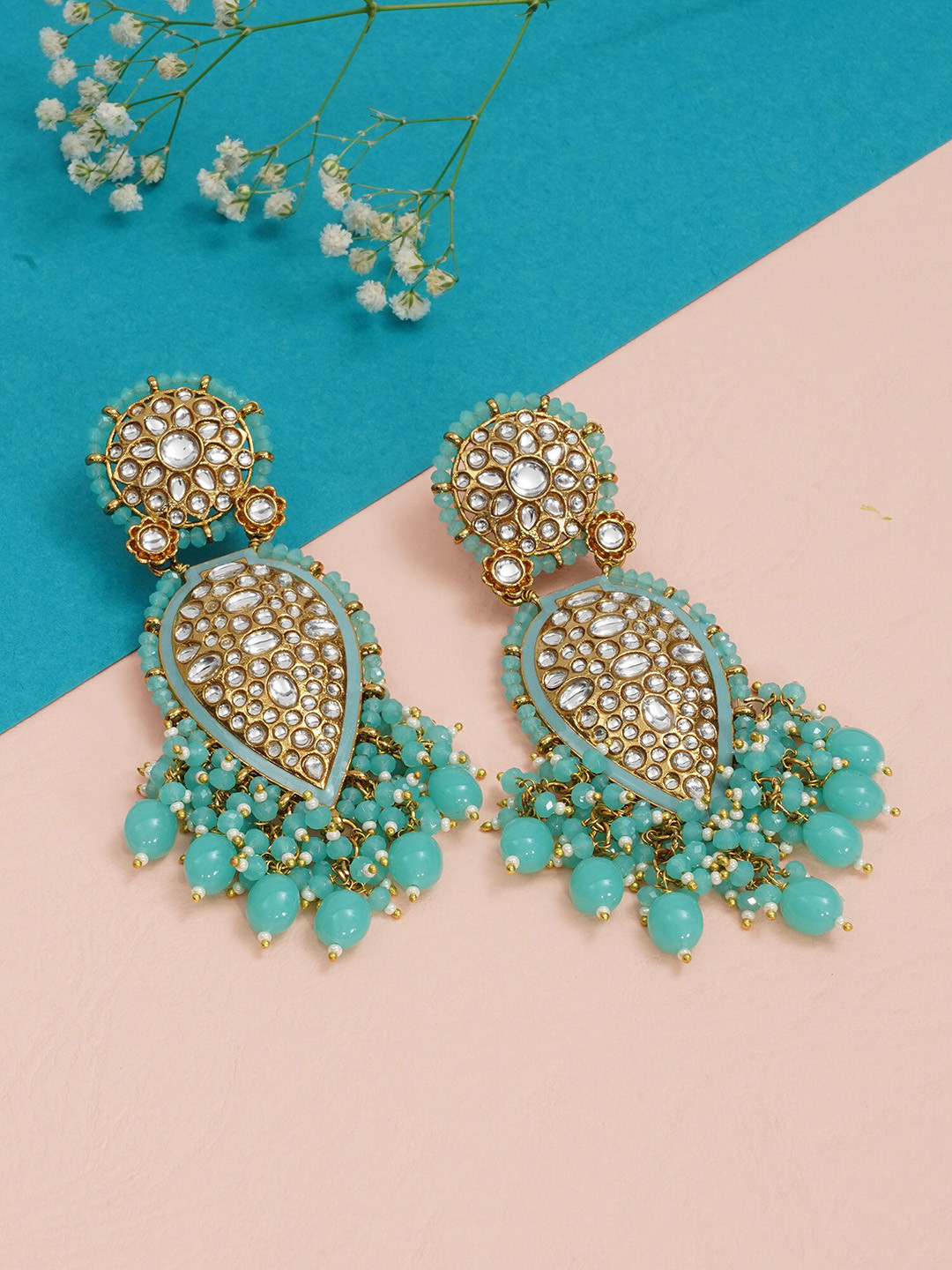 

Designbox Classic Drop Earrings, Turquoise blue