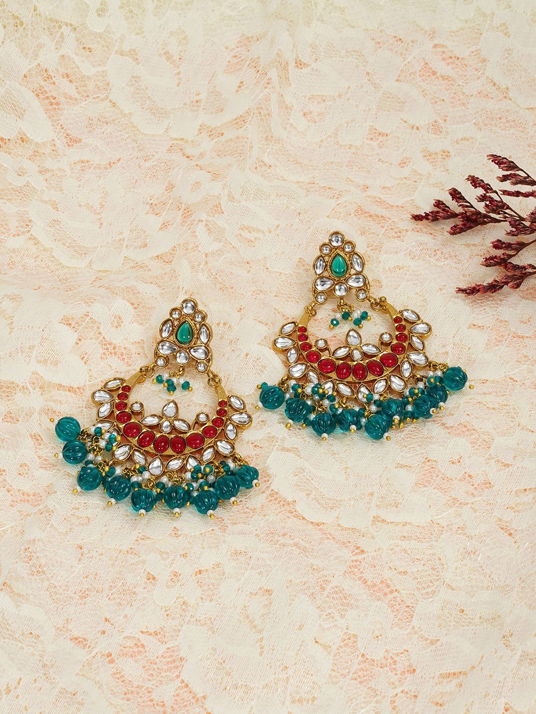 

Designbox Classic Chandbalis Earrings, Multi