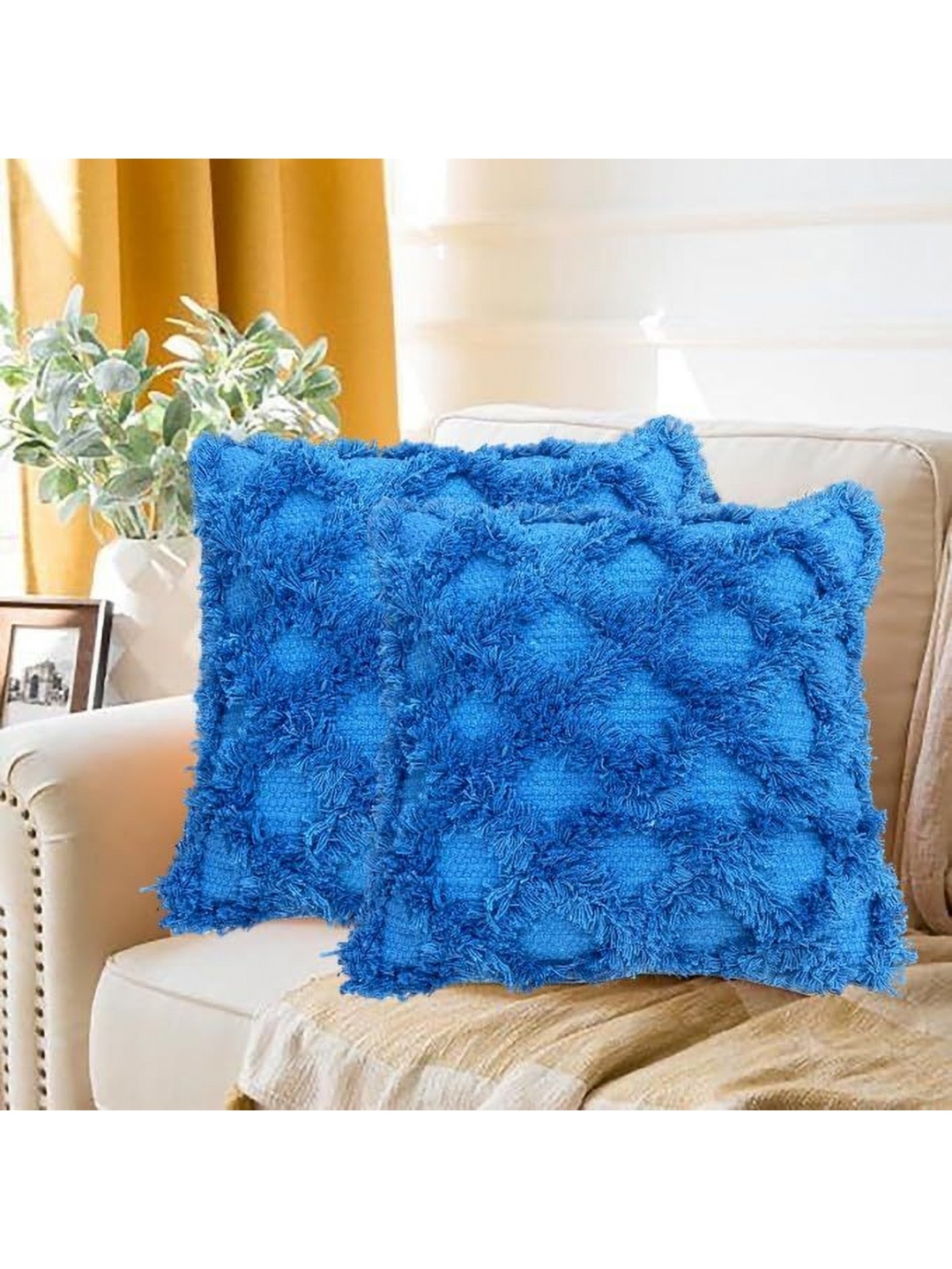 

SAJAVAT Blue Set of 2 Cushion Covers