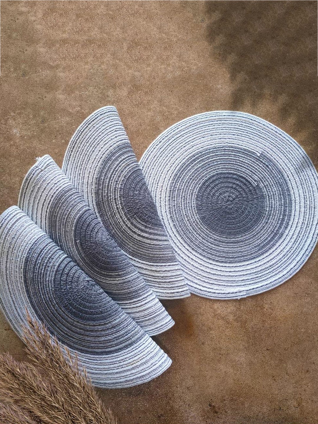 

P-Plus International 6 Pcs Grey Cotton Trivet