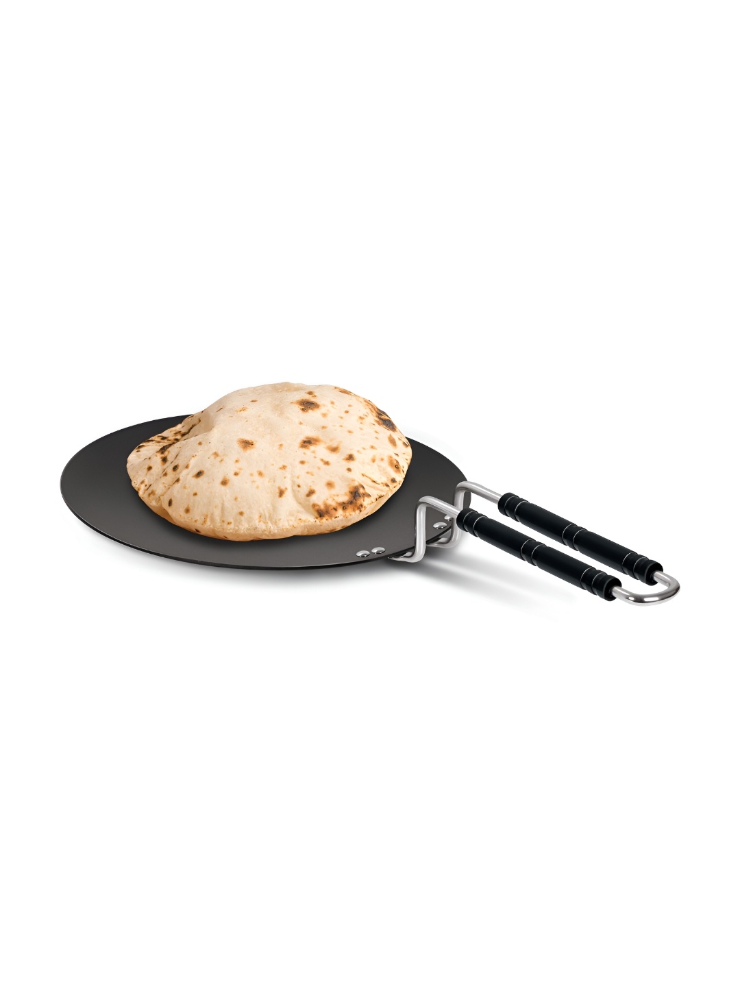 

Milton Pro Cook Non Stick Iron Concave Roti Tawa With Handle 25cm, Black