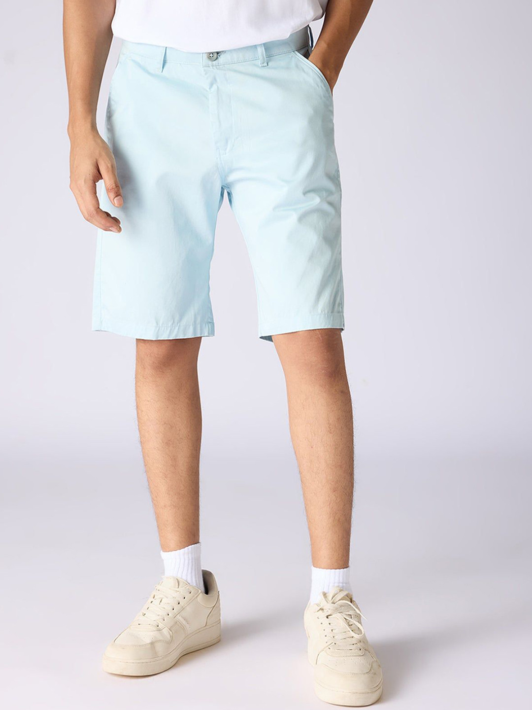 

FREAKINS Men High-Rise Denim Shorts, Blue