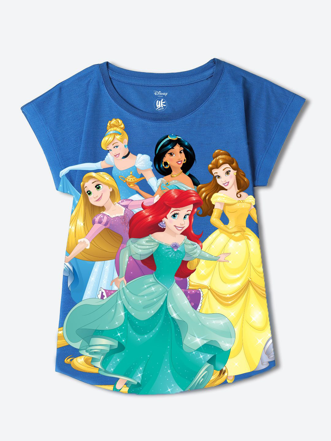 

YK Disney Print Extended Sleeves Top, Blue