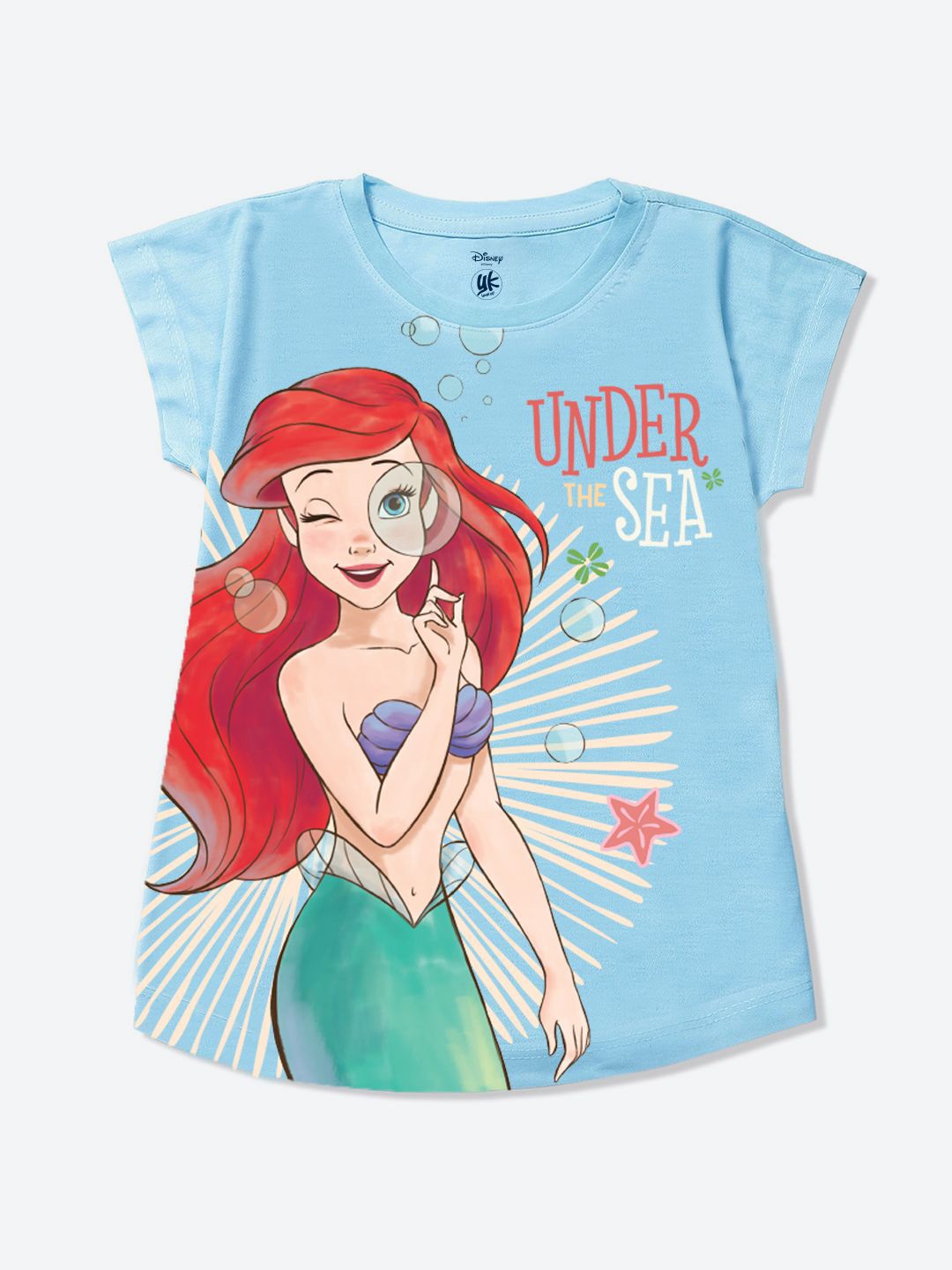 

YK Disney Print Top, Blue