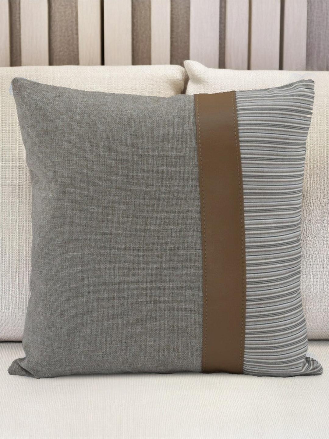 

Athome by Nilkamal Brown Square Cushion Covers