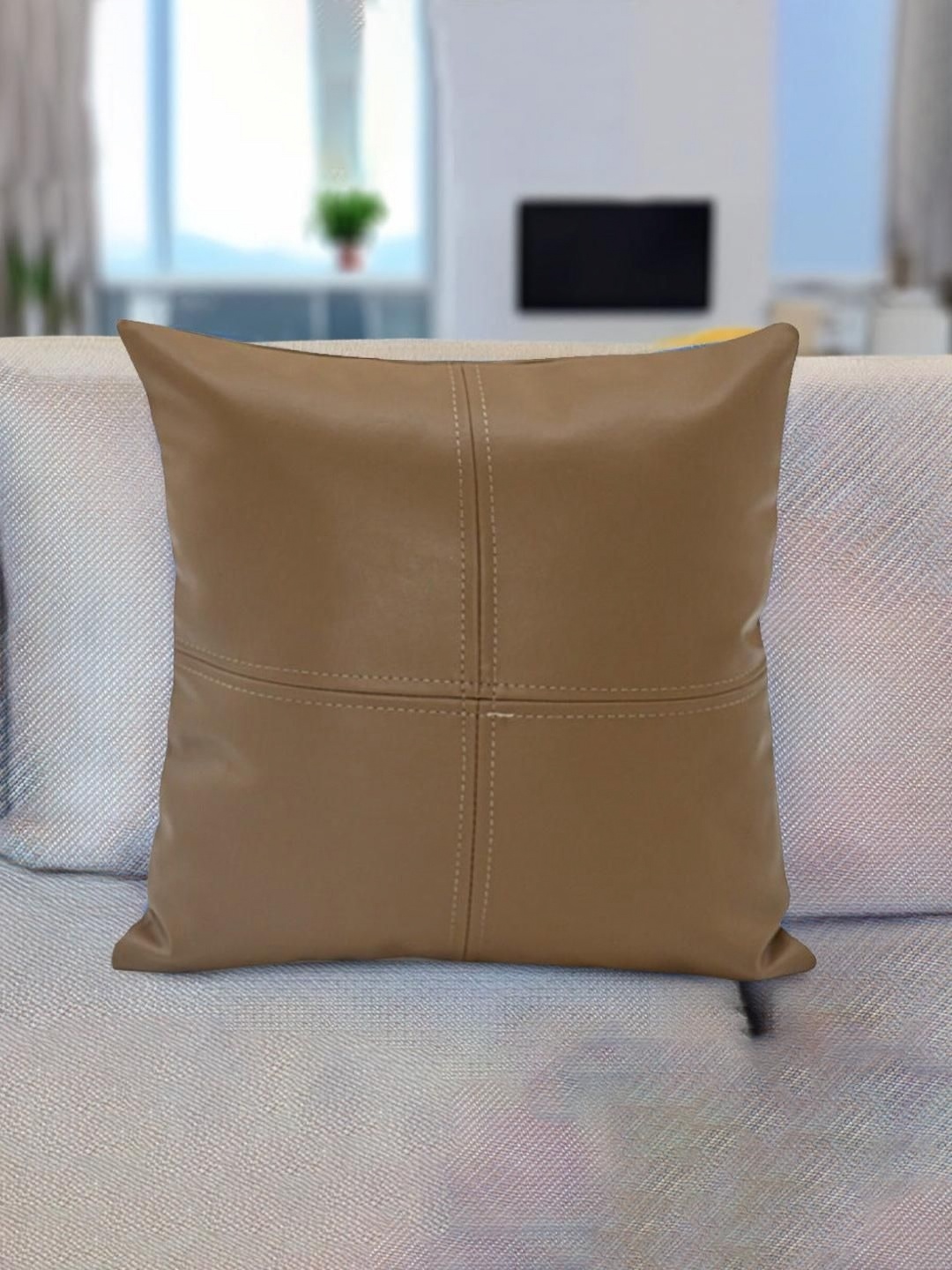 

Athome by Nilkamal Brown Square Cushion Covers