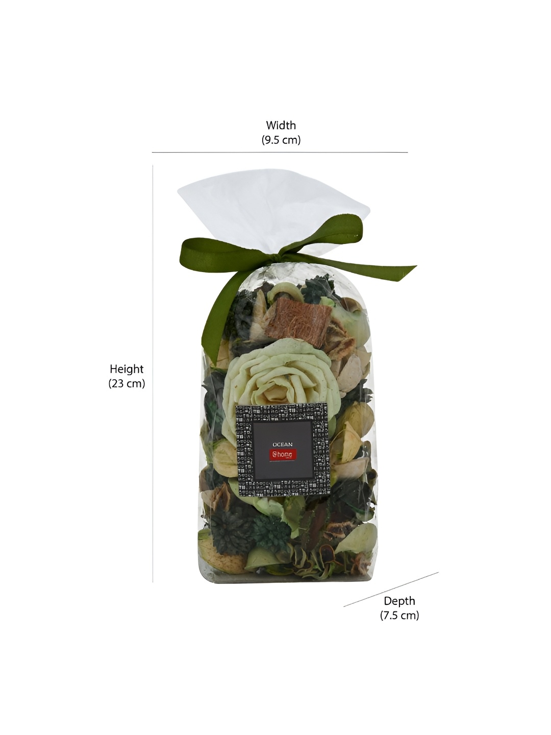 

Athome by Nilkamal Green Textured Jasmine Potpourri Flowers