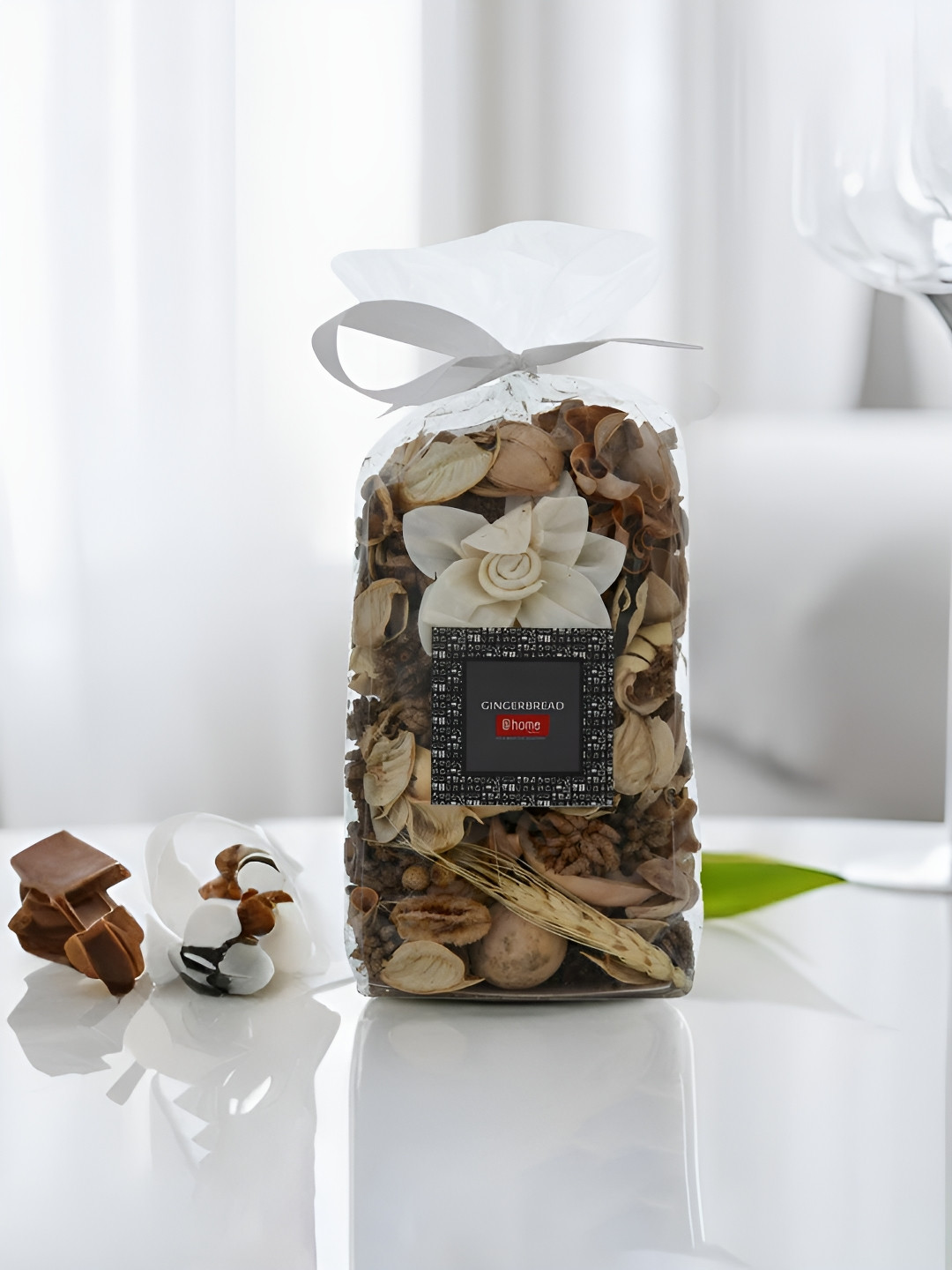 

Athome by Nilkamal Beige Textured Jasmine Potpourri Flowers