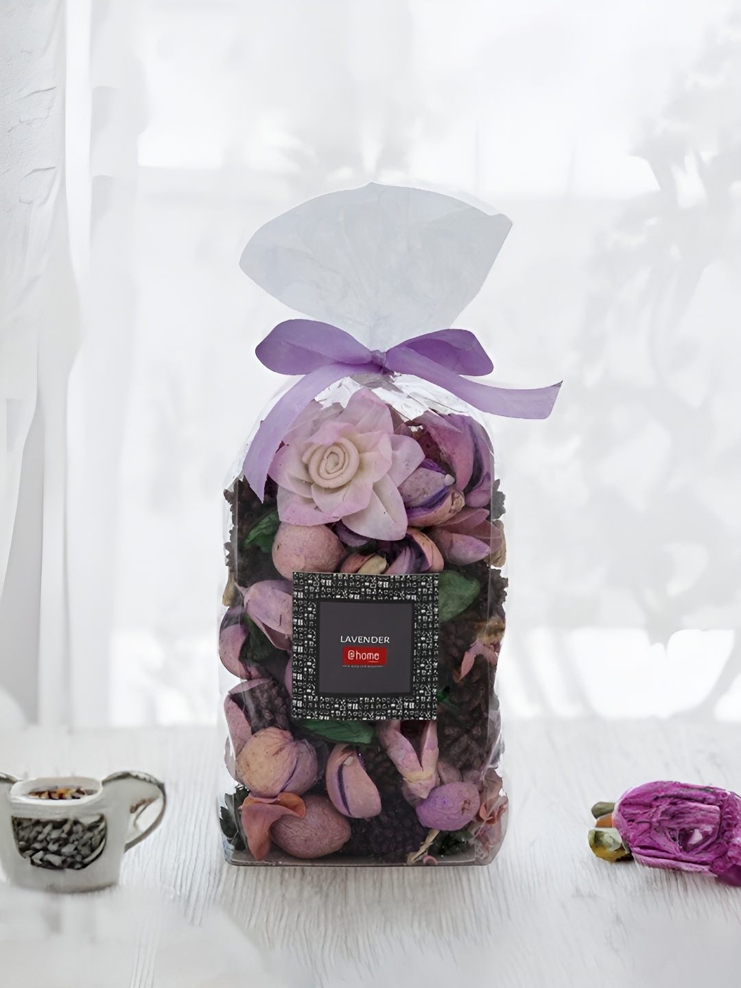 

Athome by Nilkamal Beige Textured Jasmine Potpourri Flowers, Lavender