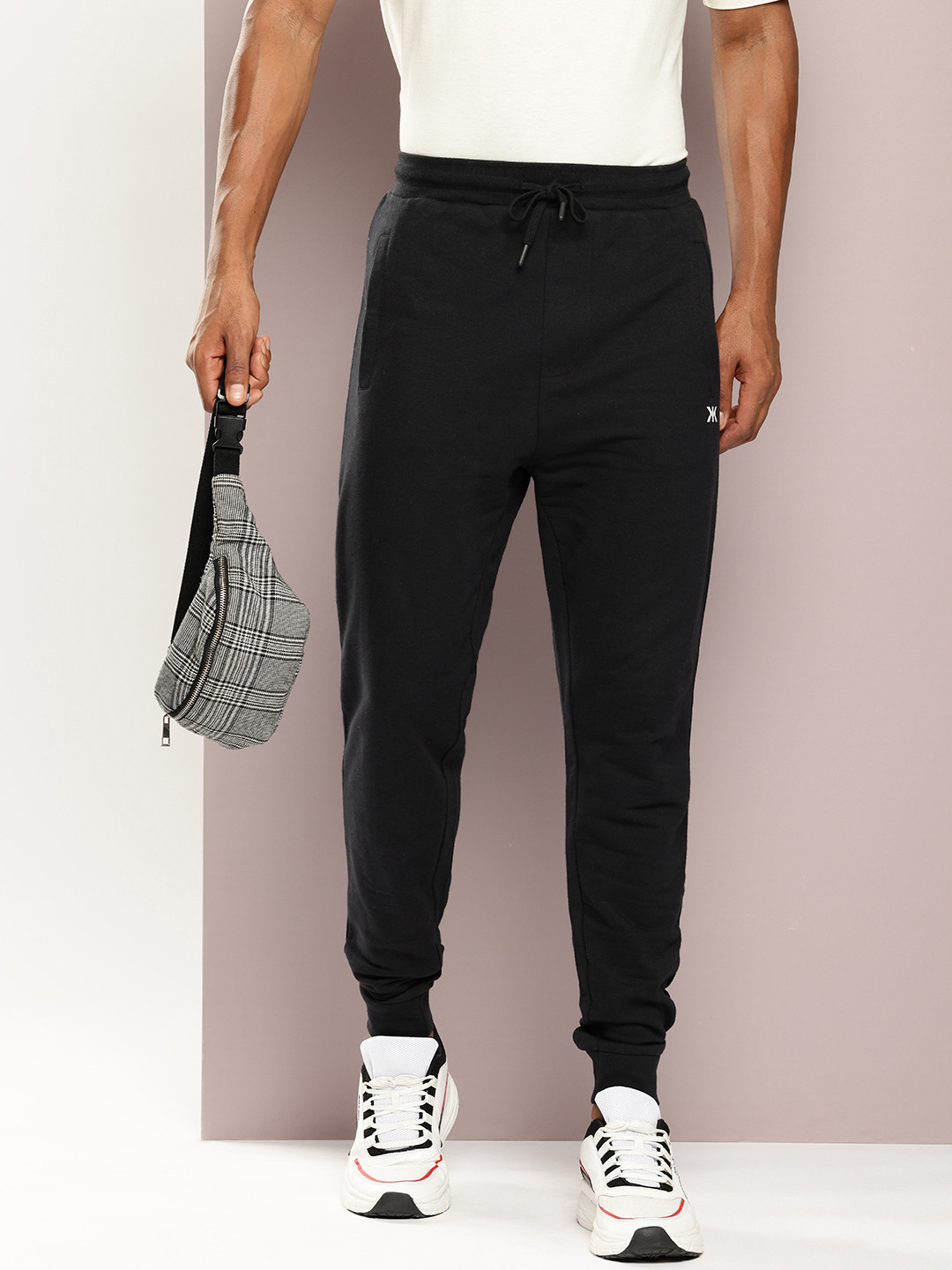 

Kook N Keech Men Pure Cotton Joggers, Black