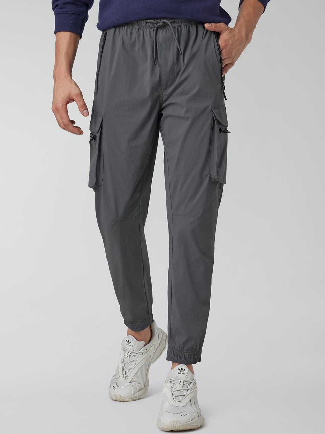 

XYXX Men Mid Rise Jogger, Grey